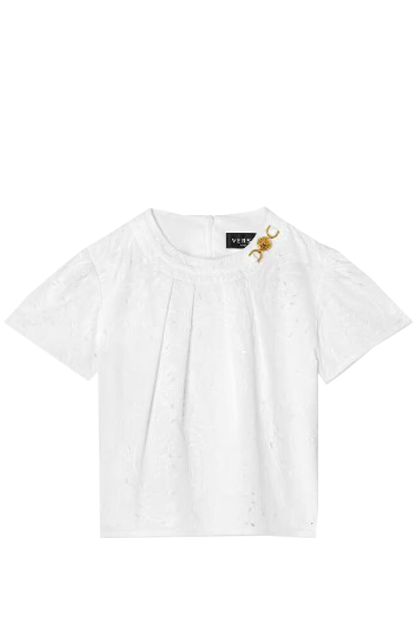 Shop Versace Sangallo Shirt In White