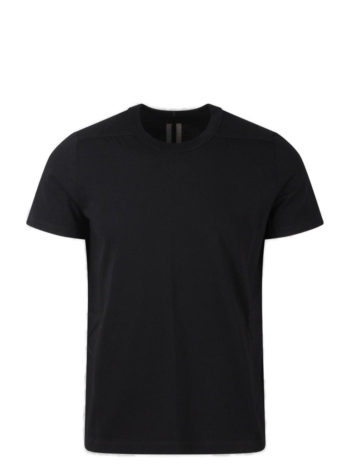 Shop Rick Owens Short Sleeved Crewneck T-shirt In Black