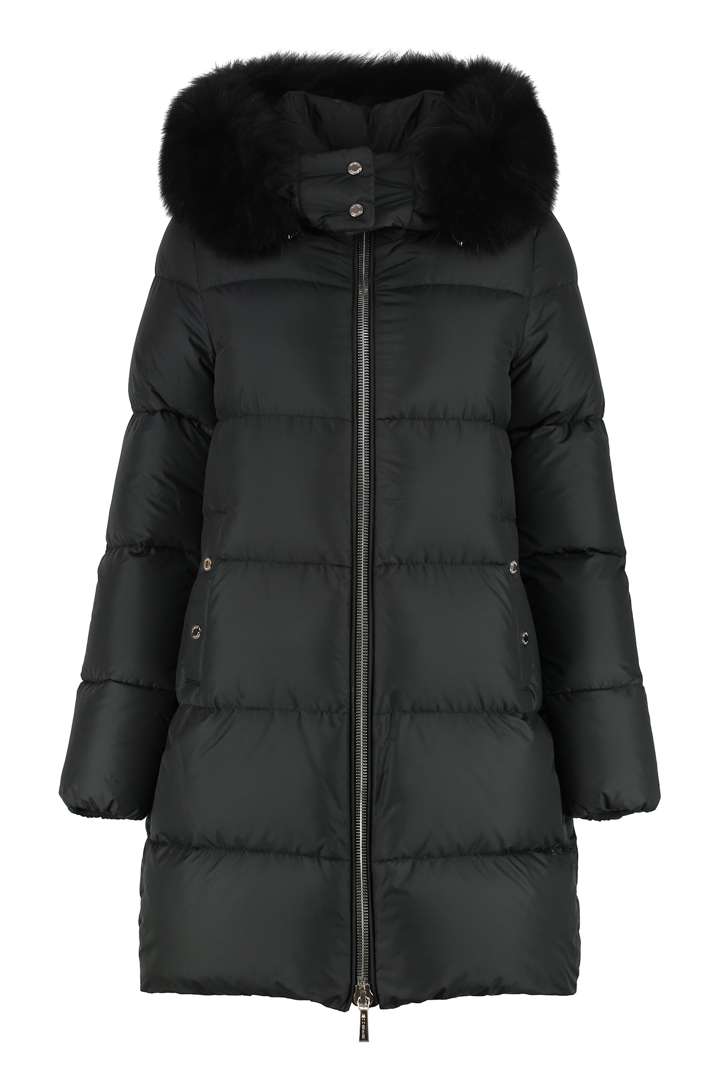 Moorer Danai Hooded Down Jacket In Black