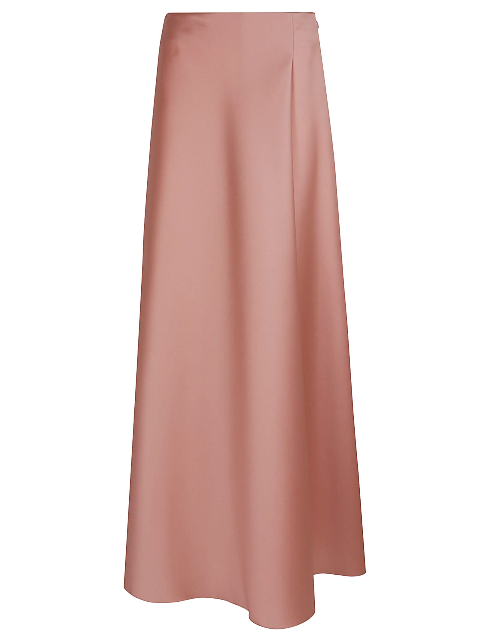 Shop Alberta Ferretti Mikado Long Skirt In Rosa