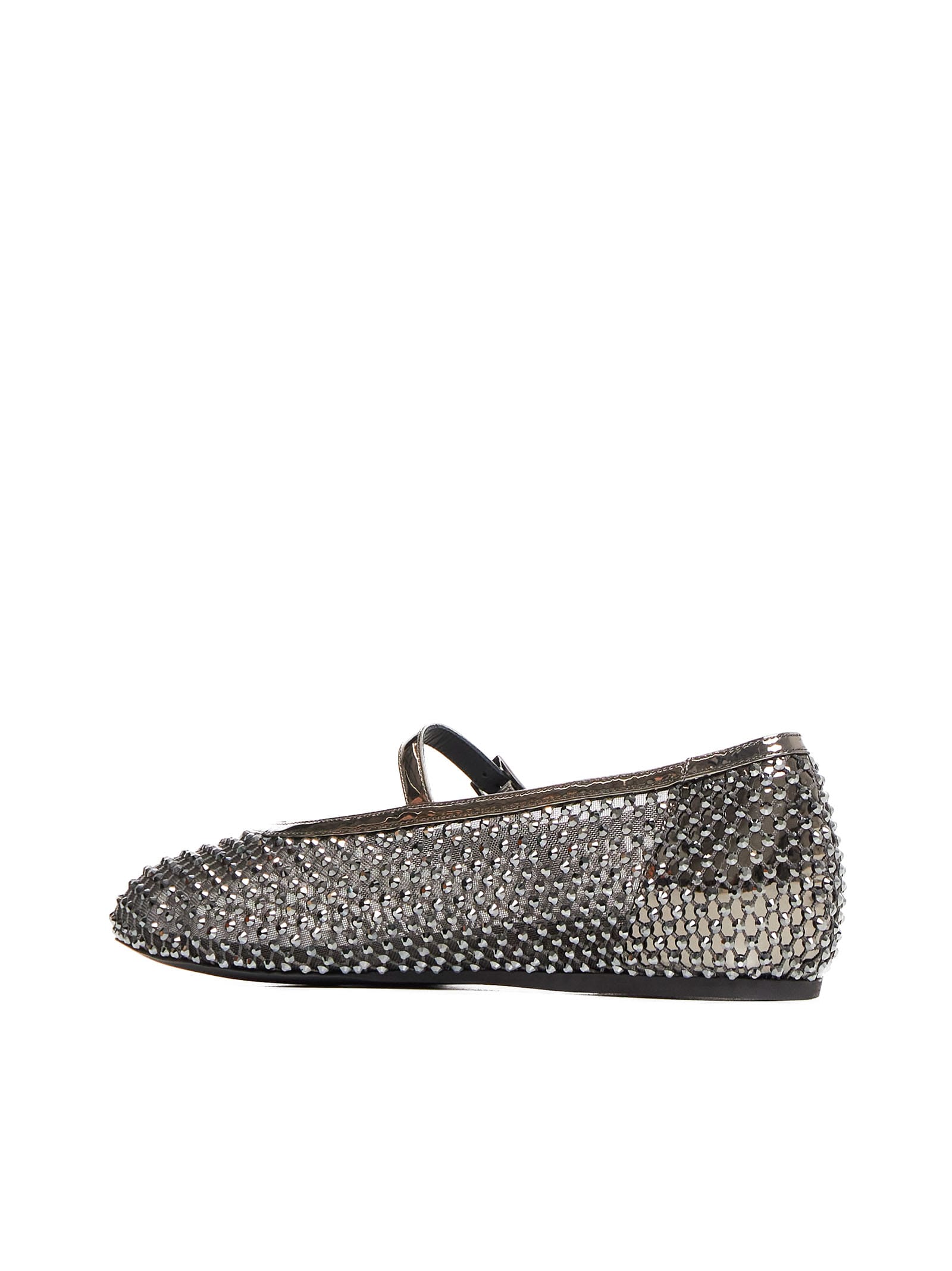 Shop Le Silla Flat Shoes In Peltro