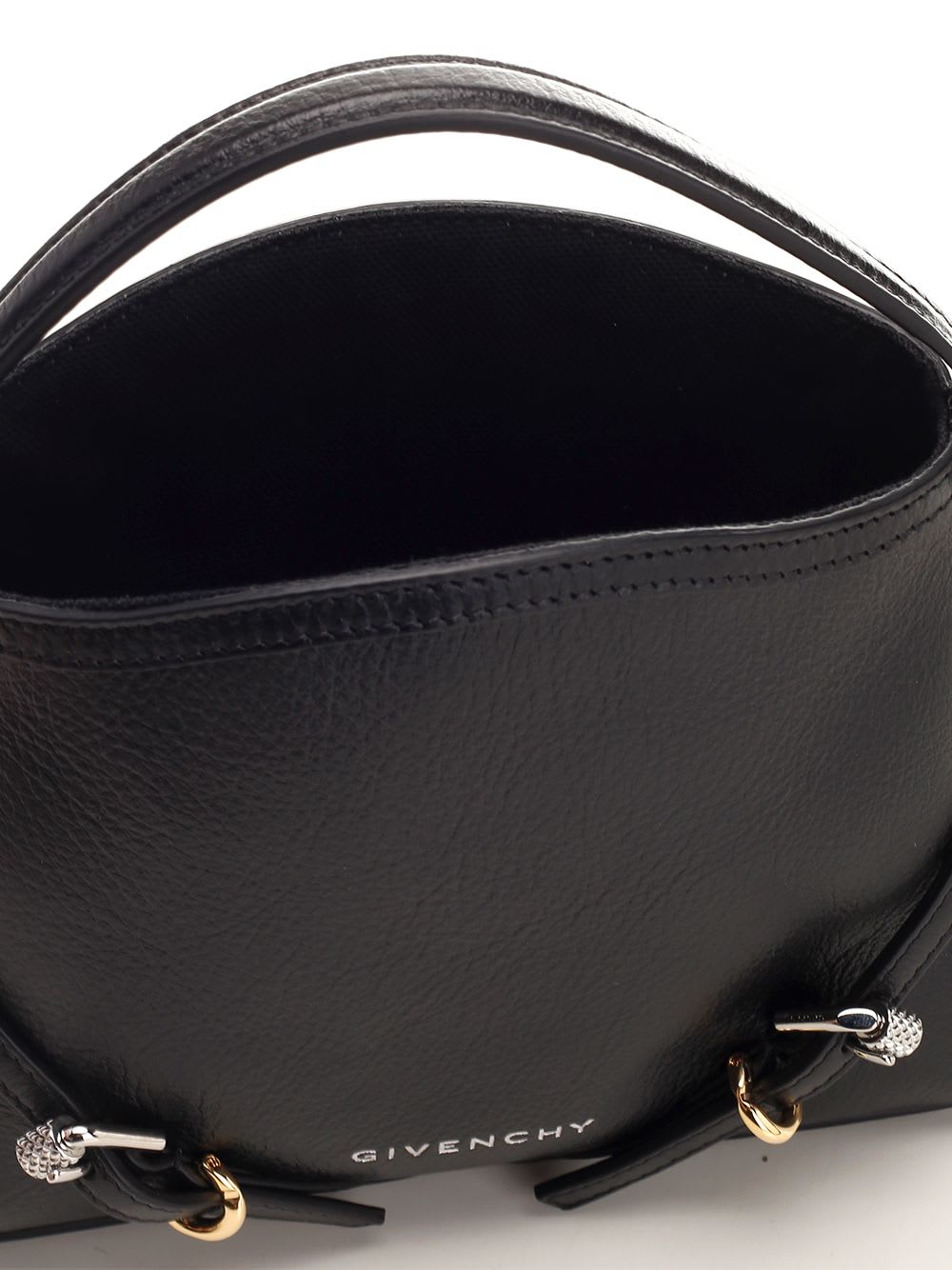 Shop Givenchy Nano Voyou Shoulder Bag In Black