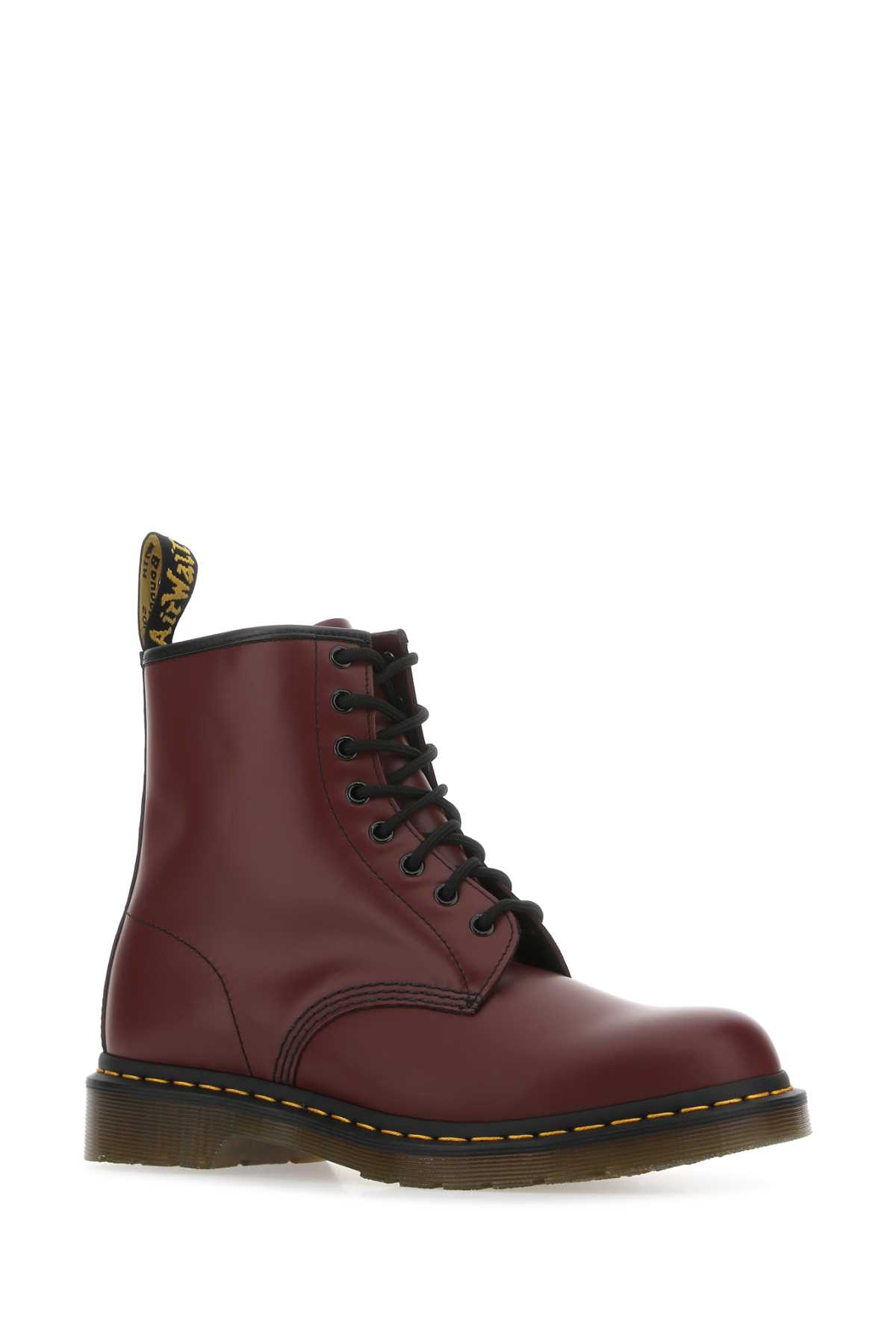Shop Dr. Martens' Burgundy Leather 1460 Ankle Boots In Cherryredsmooth