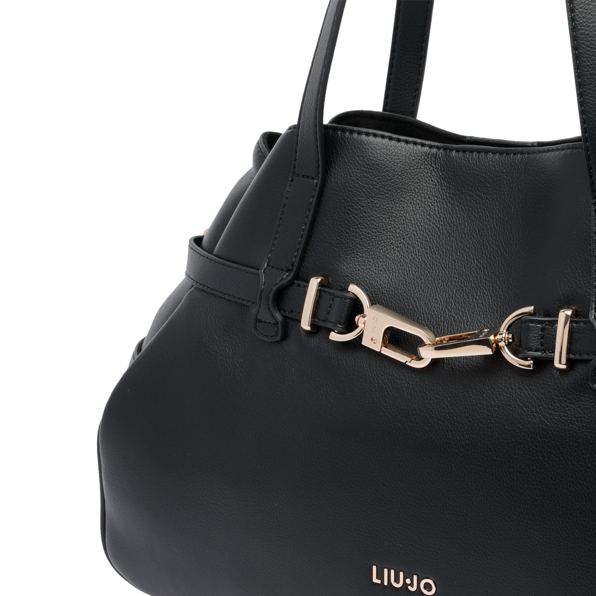 Liu •jo Structured Shape Shoulder Bag With Double Handles In Black