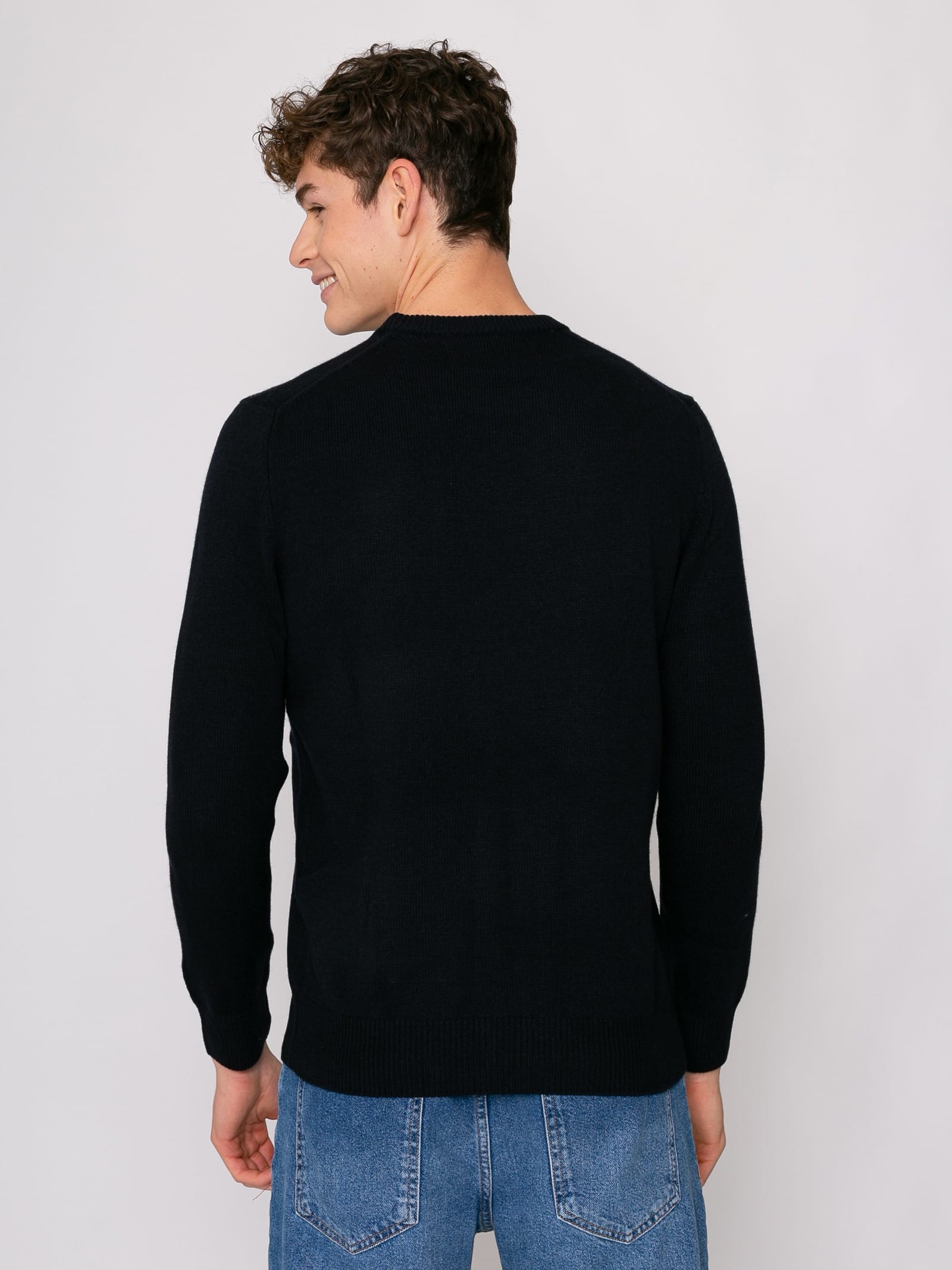 Shop Mc2 Saint Barth Man Black Sweater Off Piste Skull