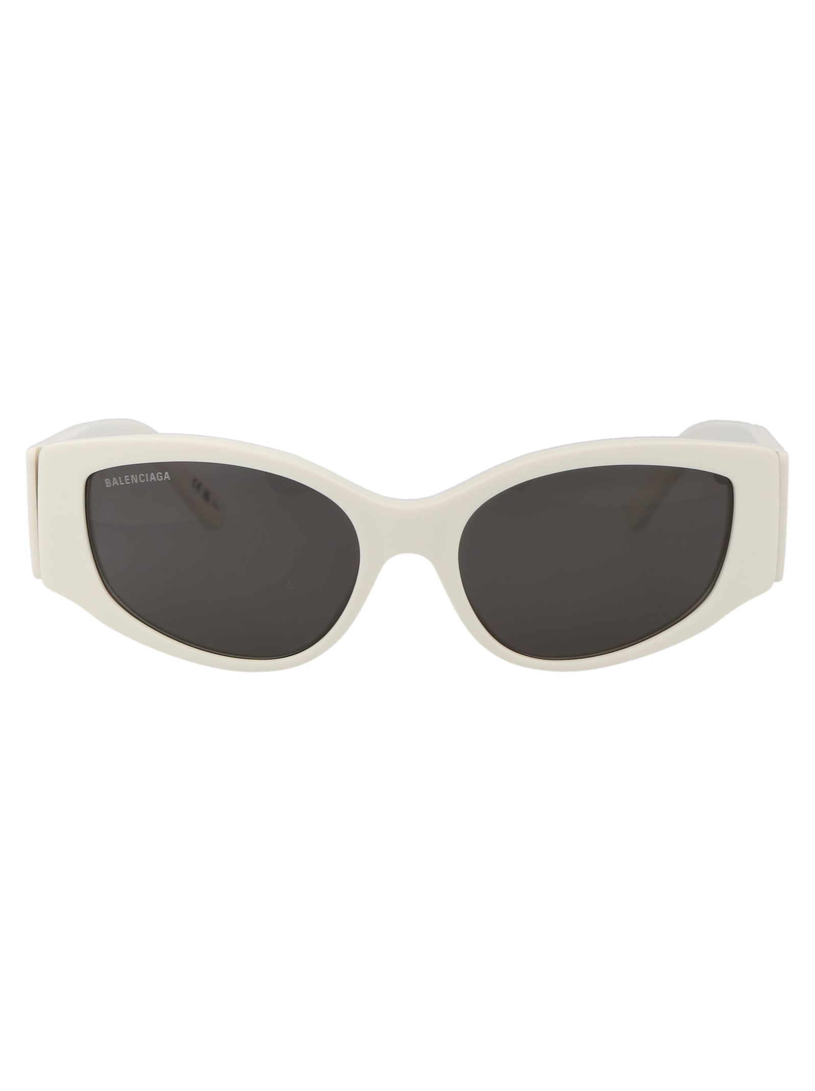 Shop Balenciaga Bb0258s Sunglasses In 003 White White Grey