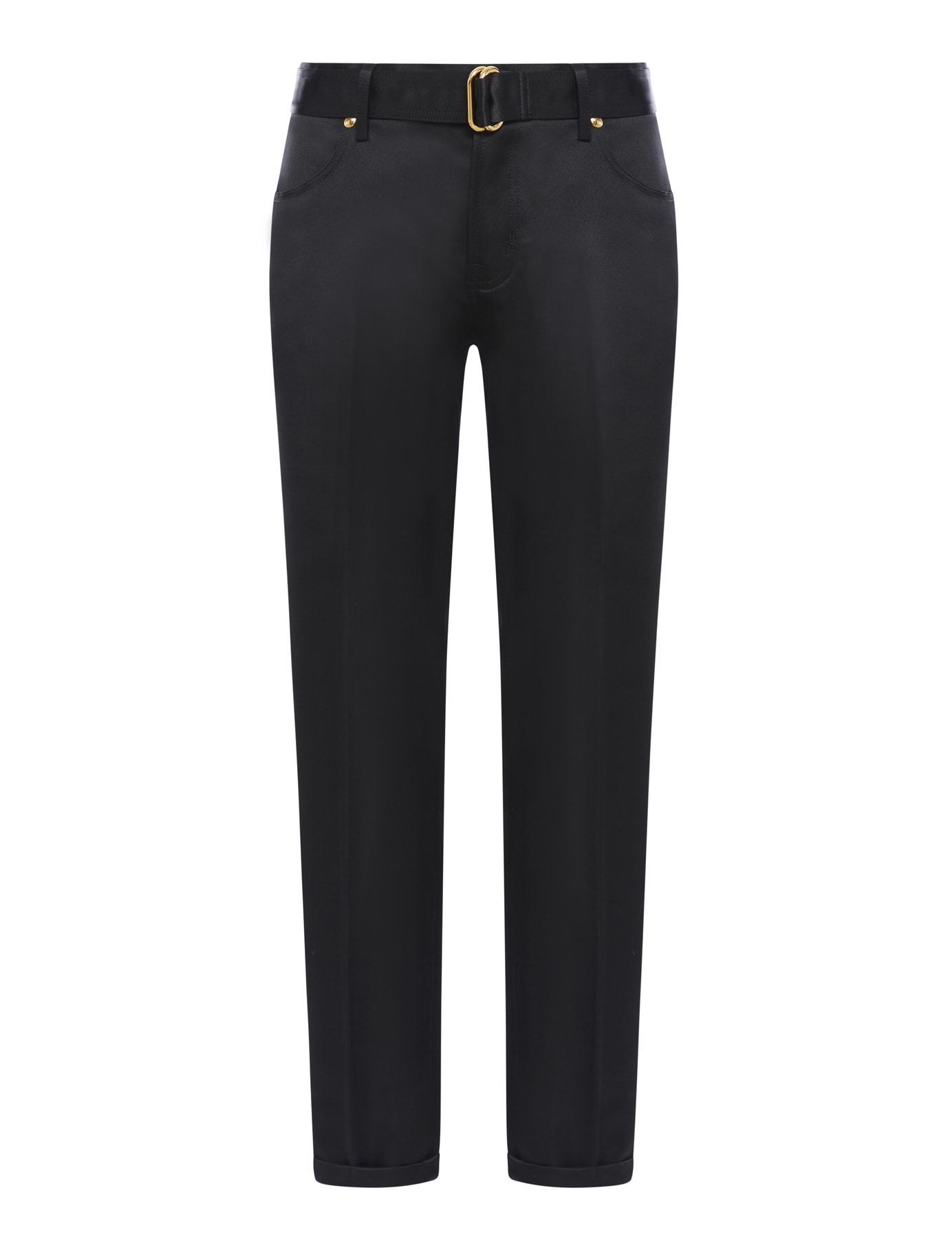 TOM FORD BLACK SILK trousers