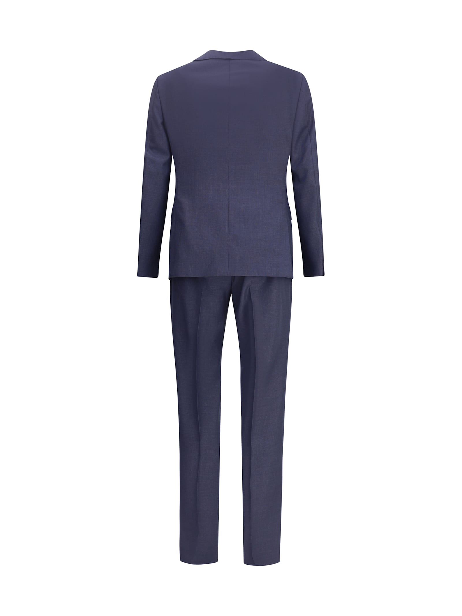Zegna Two-button Wool Suit In Blue