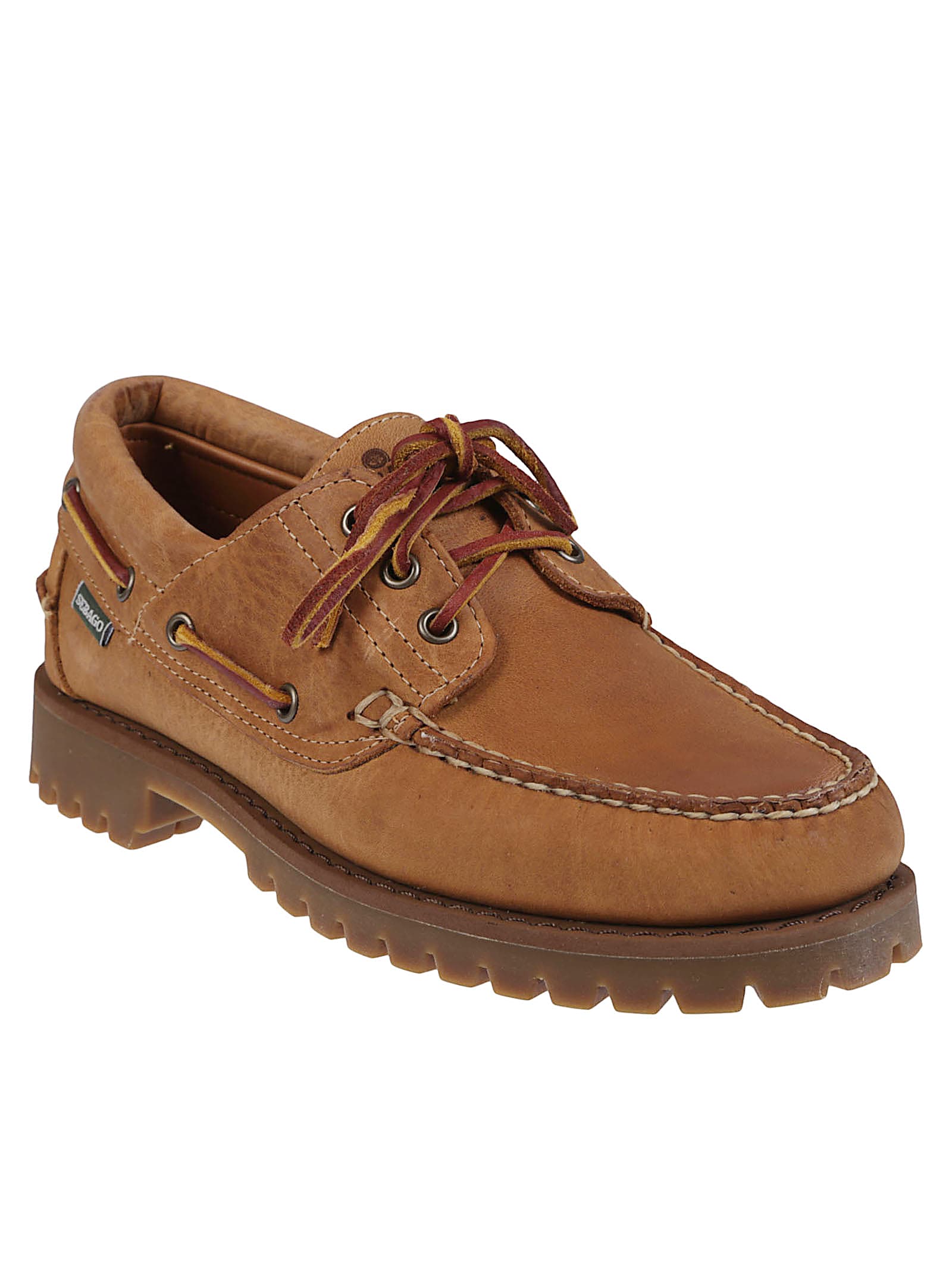 Sebago Man Loafers Camel Size 9 Leather In Brown