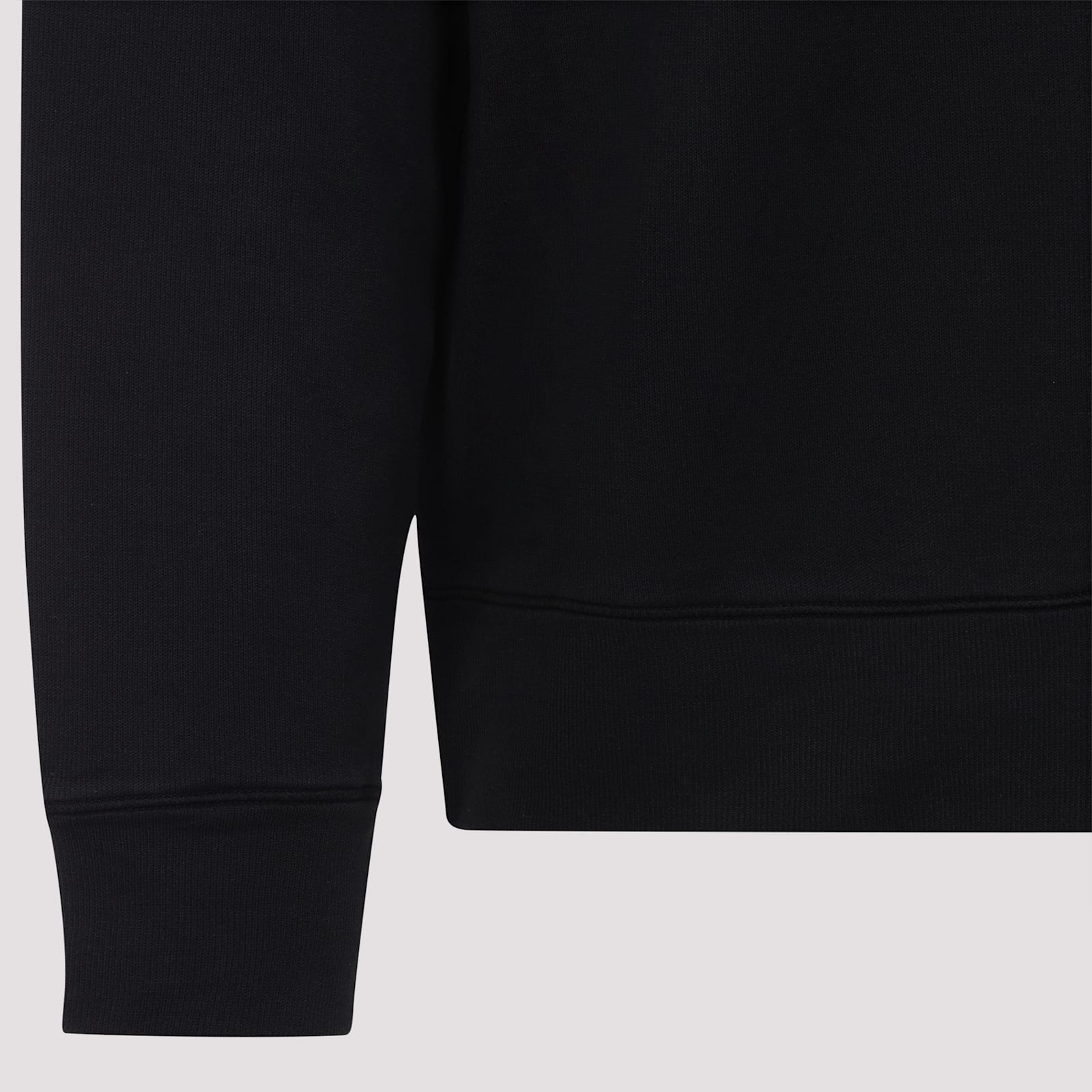 Shop Stone Island Cotton Sweatshirt In Black