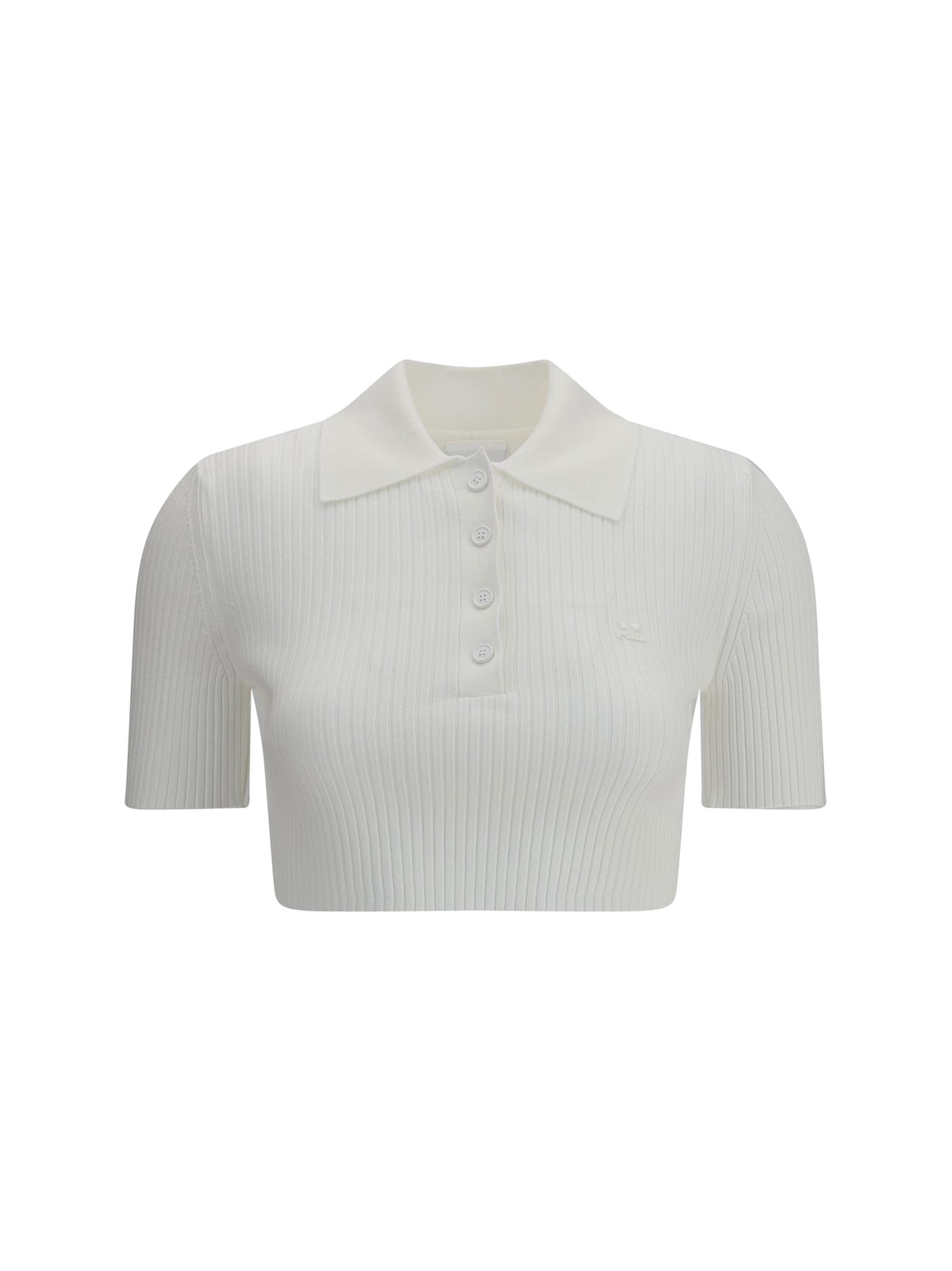 Courrèges Cropped Polo Shirt