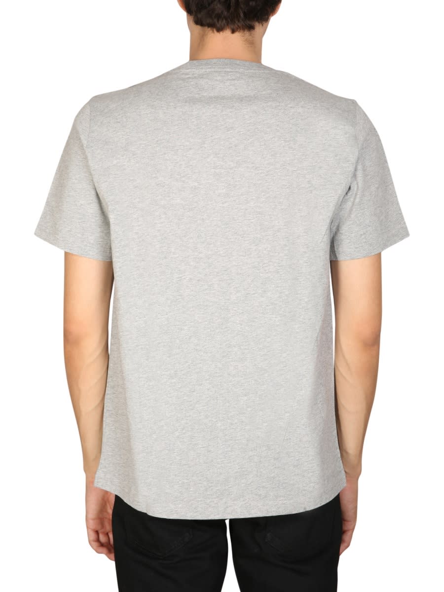 Shop Ps By Paul Smith Crewneck T-shirt In Grey