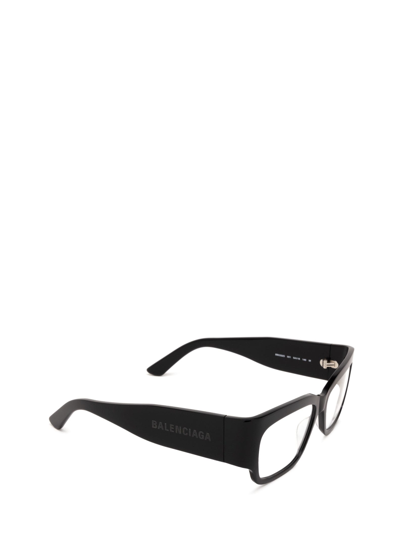 Shop Balenciaga Bb0332o Black Glasses