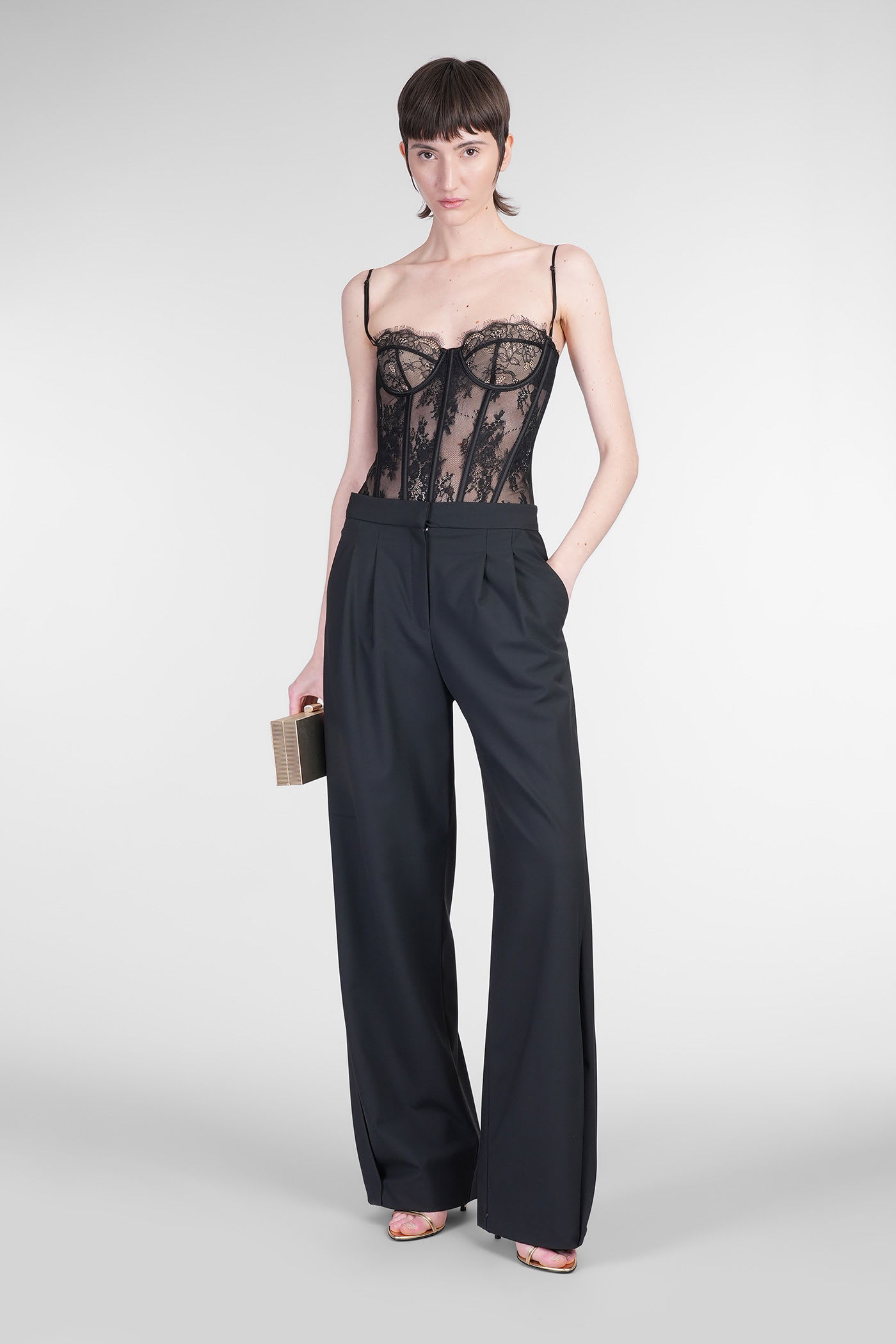 Shop Retroféte Gisela Body In Black Nylon