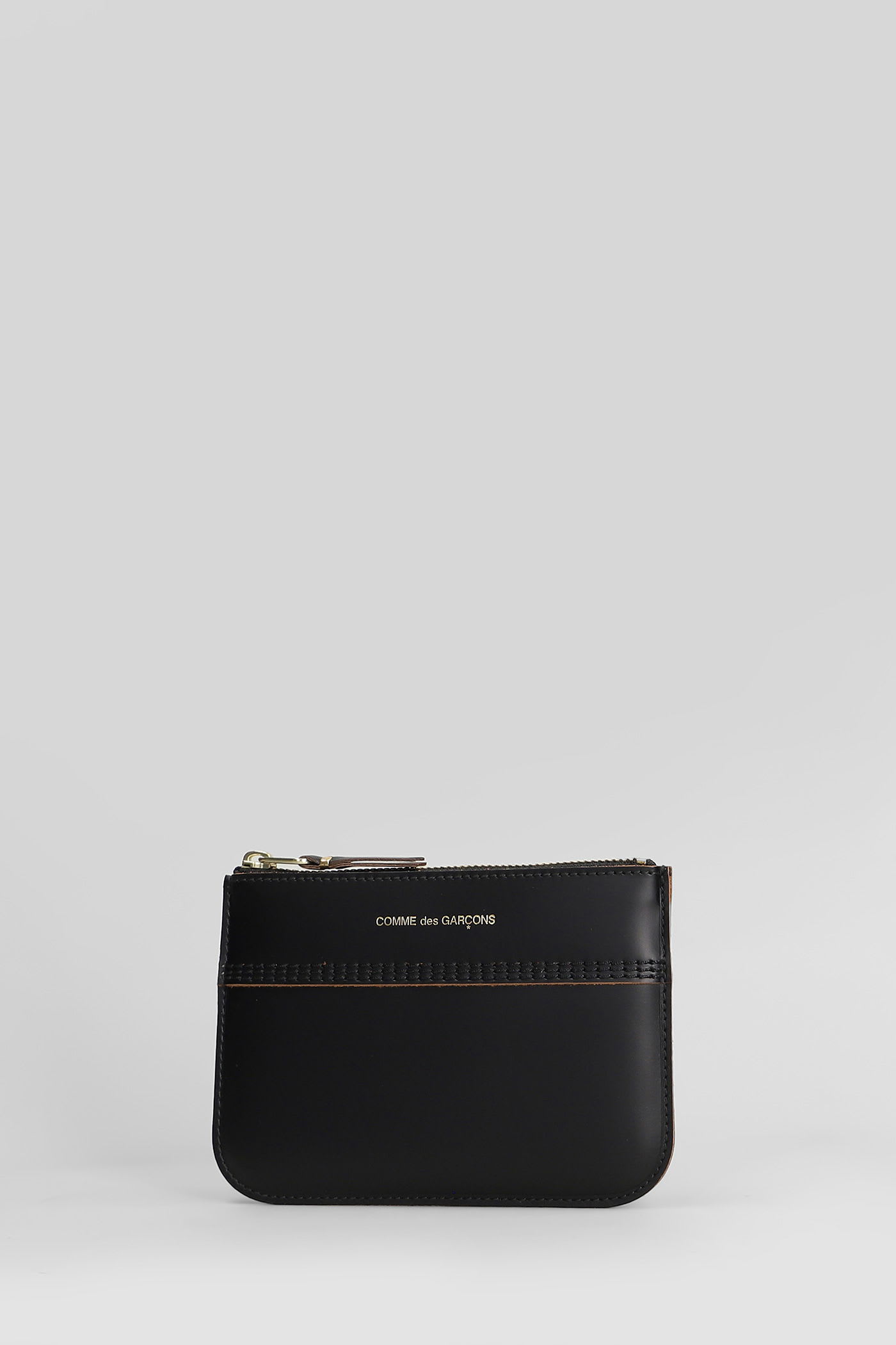 Comme Des Garçons Wallet In Black Leather In Black