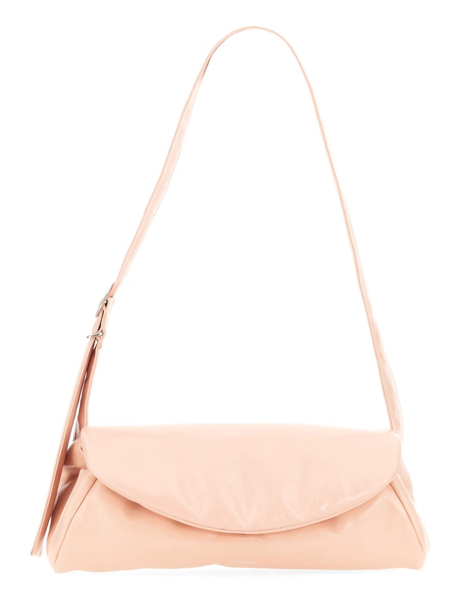 Shop Jil Sander Big Cannoli Bag In Powder