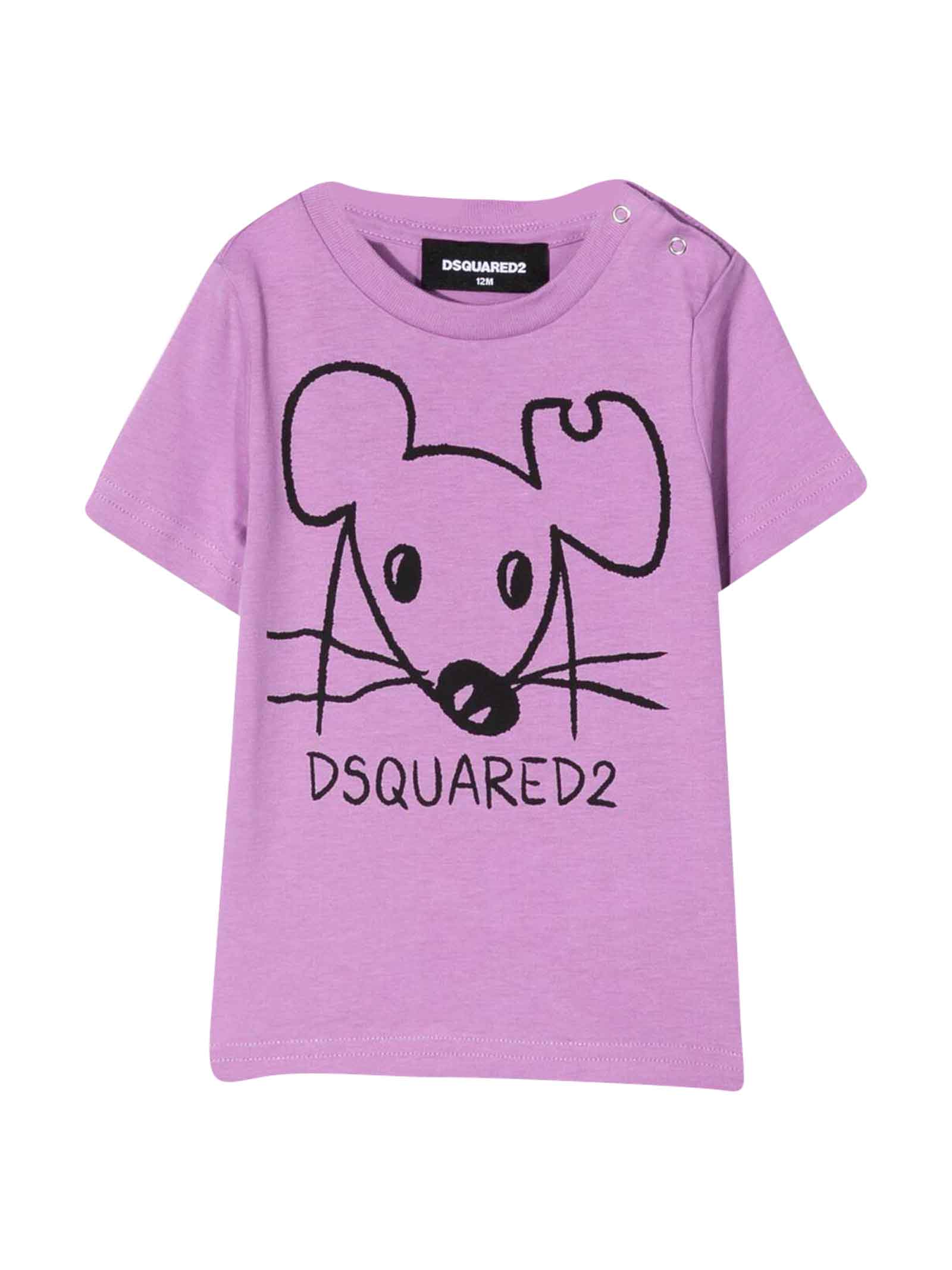 Dsquared2 Lilac T-shirt Unisex
