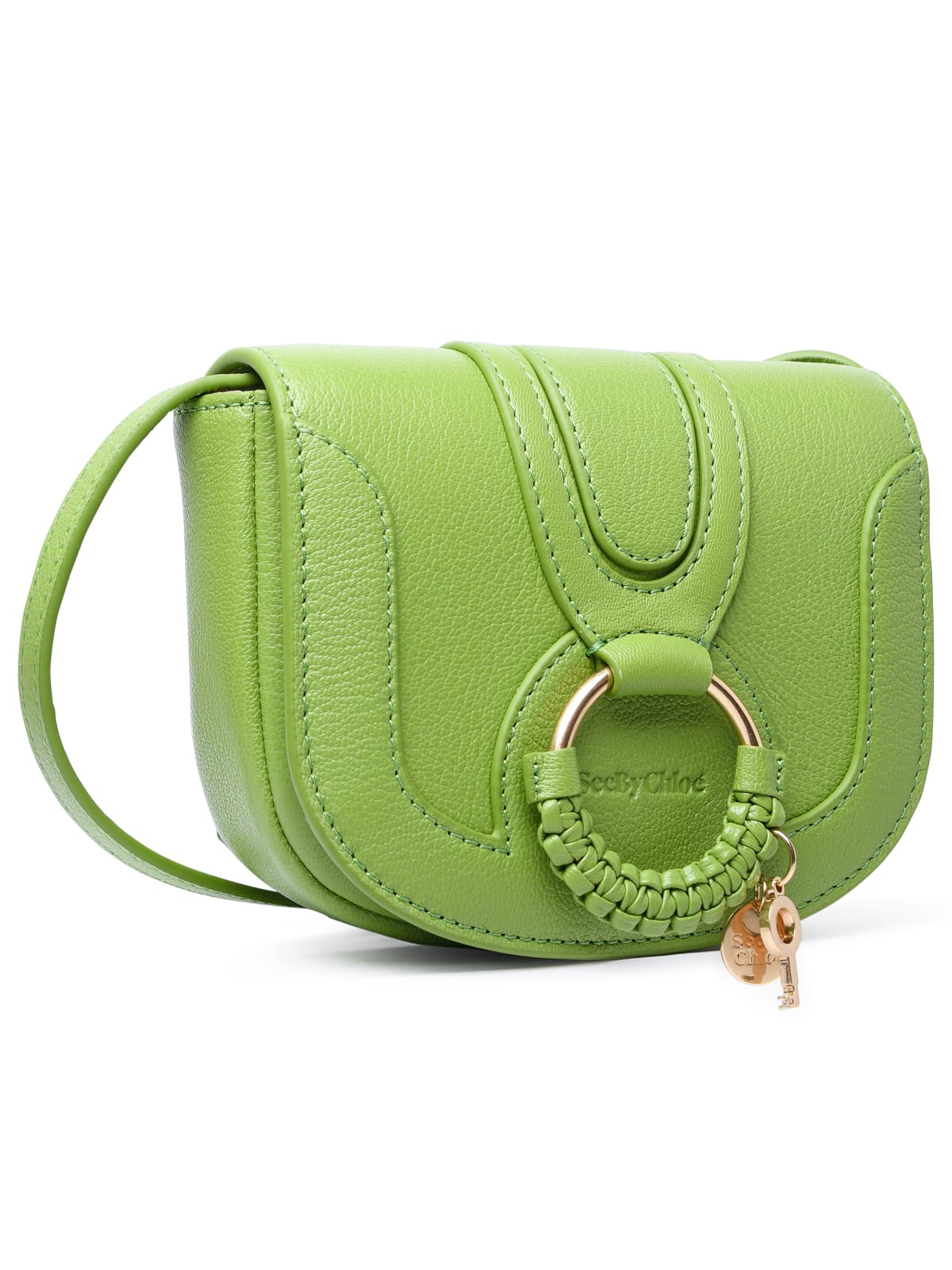 Shop See By Chloé Hana Small Green Leather Bag