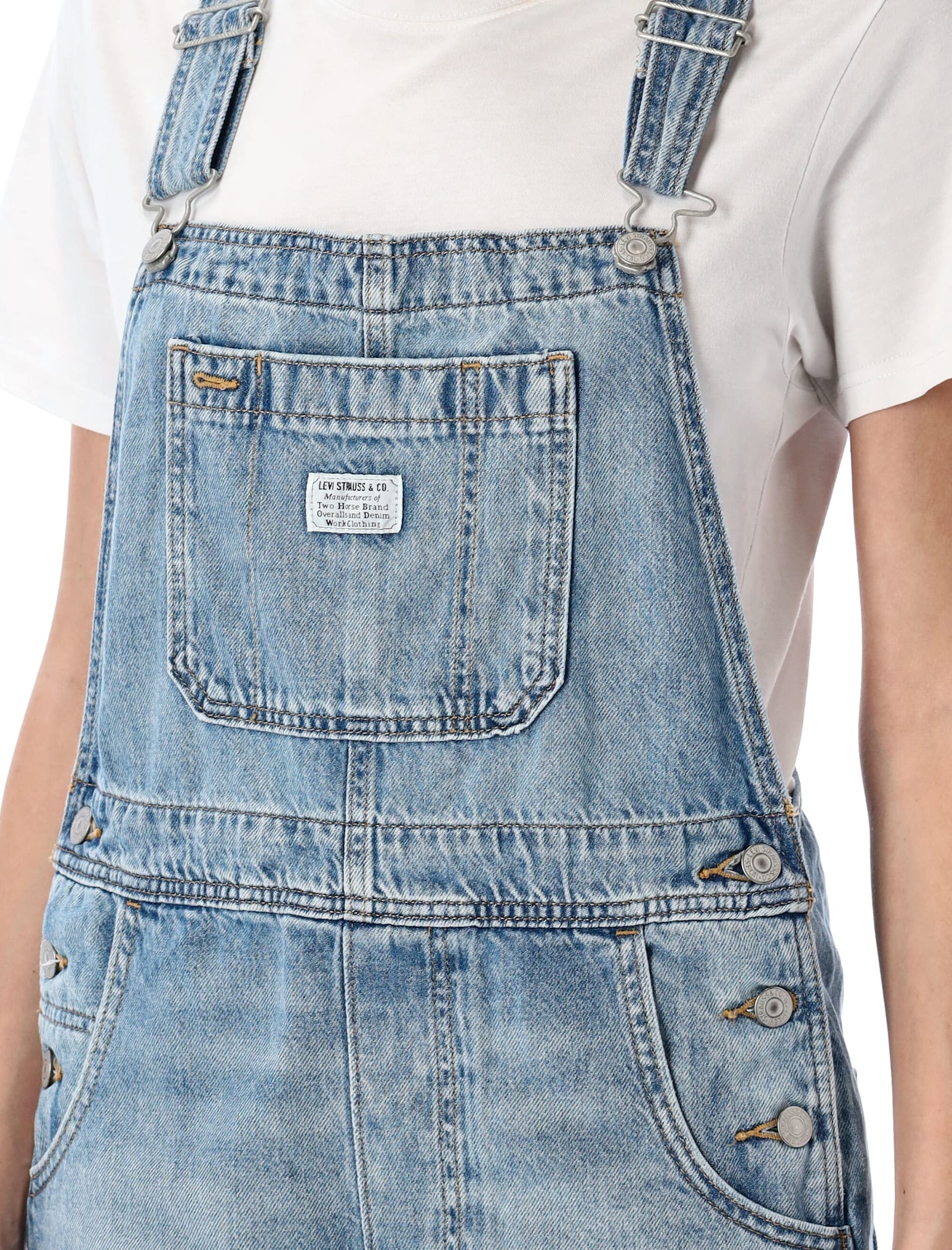 Levi's Utility Shortalls In Blue