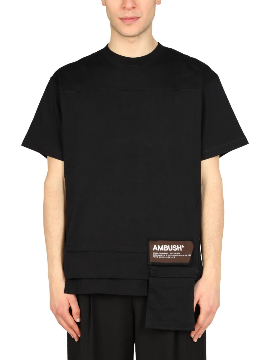 Shop Ambush Pocket T-shirt In Black