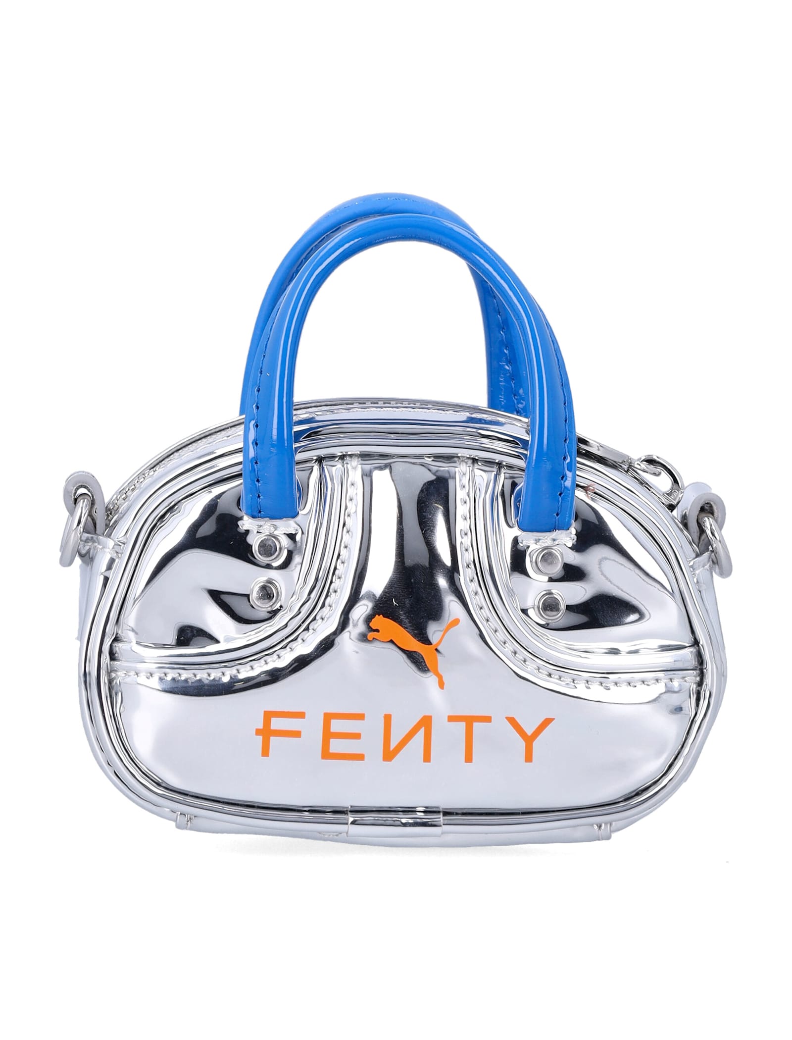 Puma X Fenty Pocket Grip Shoulder Bag In Silver