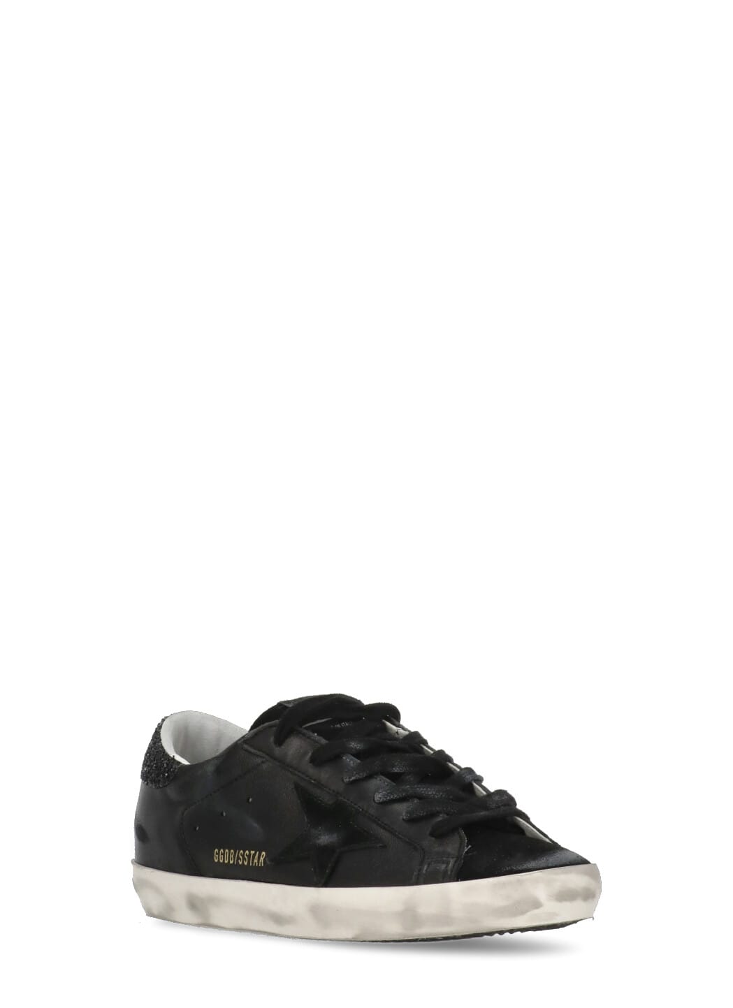 Golden Goose Deluxe Brand Women Super-star Classic With List Low-top Sneakers With Suede Inserts And In Black