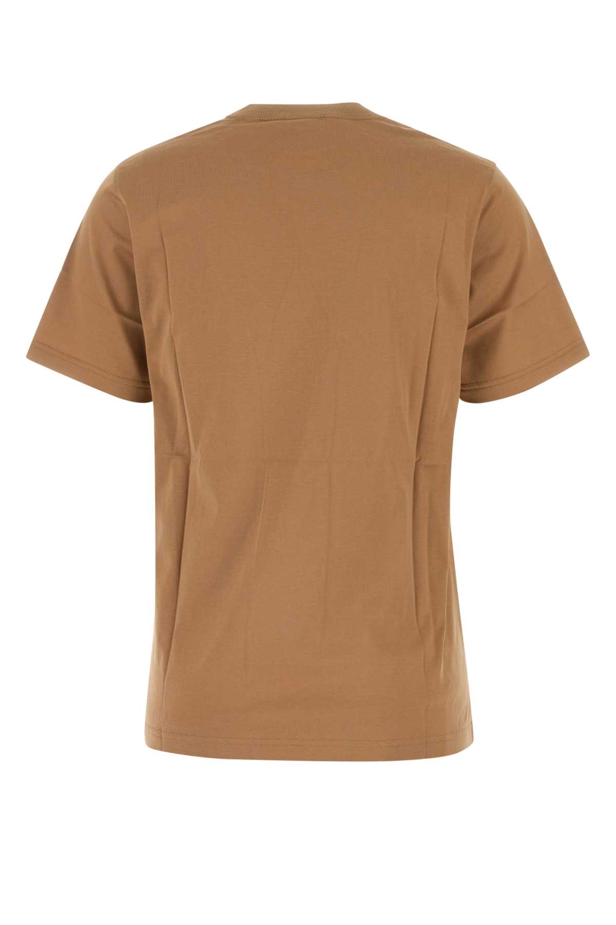 Shop Burberry Biscuit Stretch Cotton T-shirt In Camel