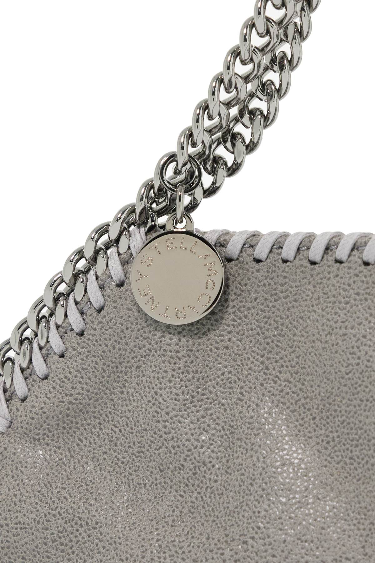 Shop Stella Mccartney Falabella Tiny Handbag In Light Grey (grey)