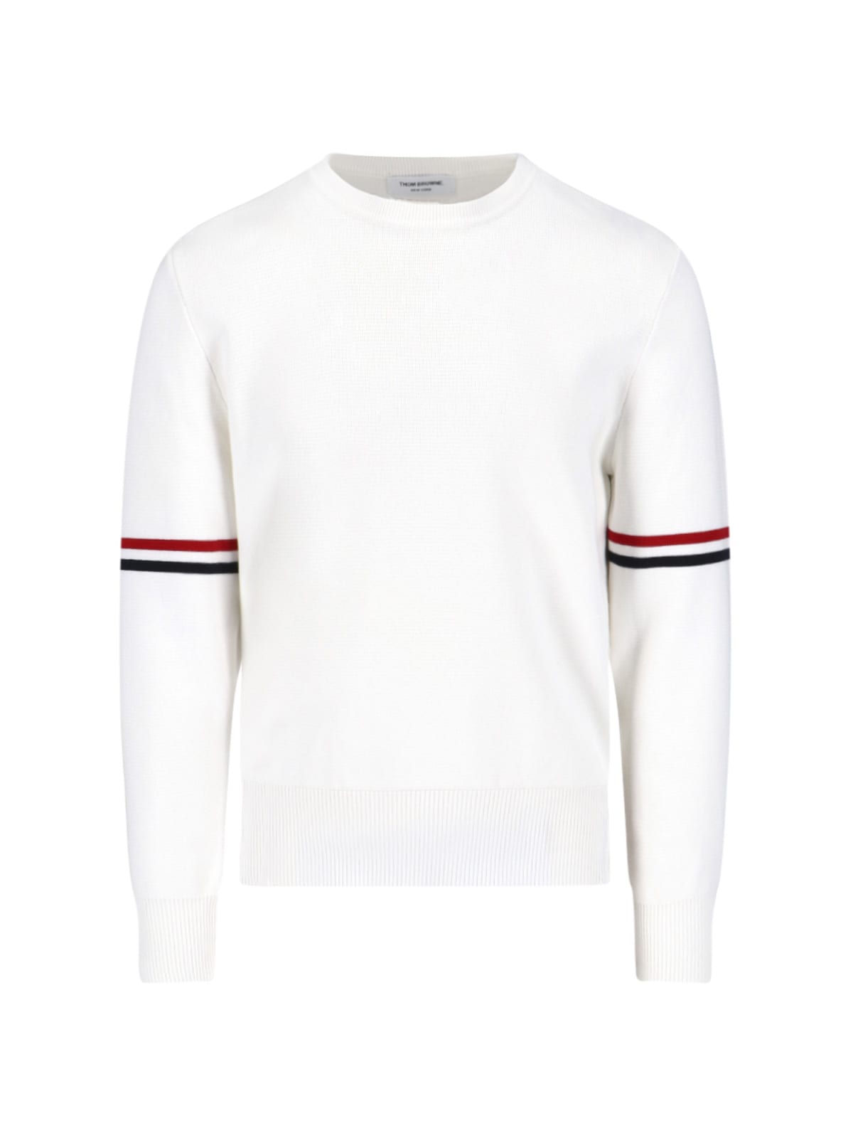 THOM BROWNE TRICOLOR DETAIL SWEATER 