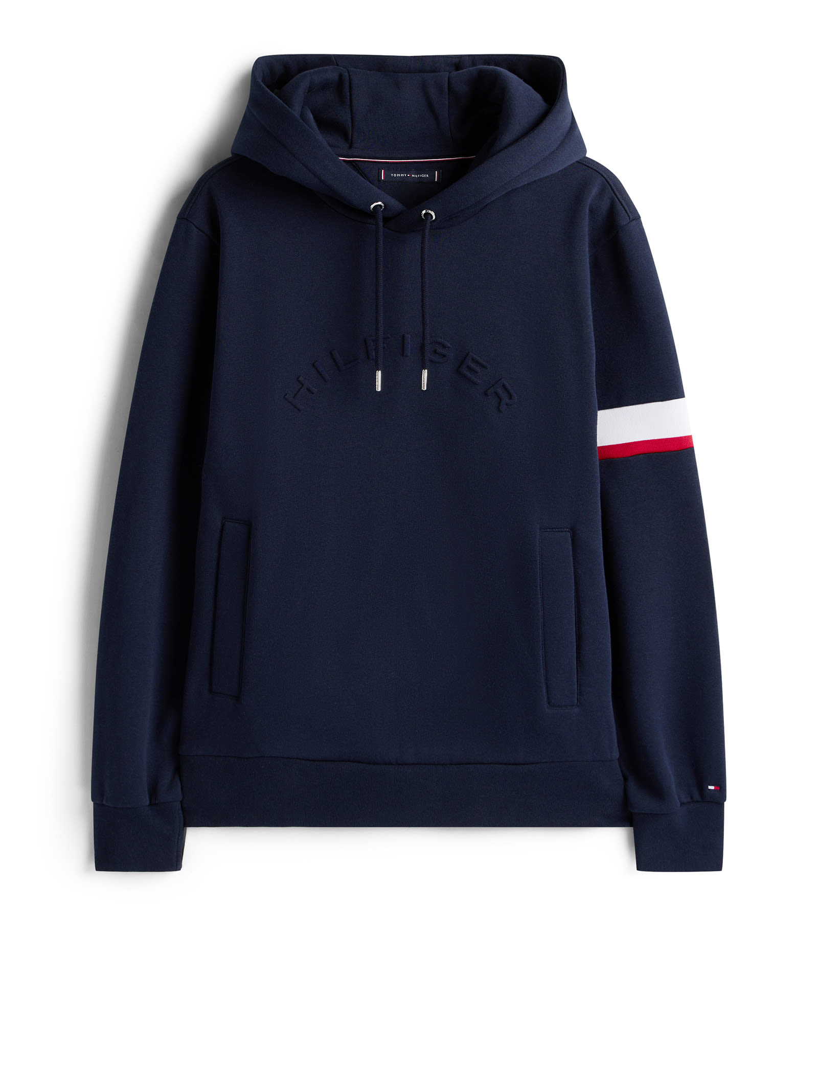 Tommy Hilfiger Flex Fleece Hoodie In Blue