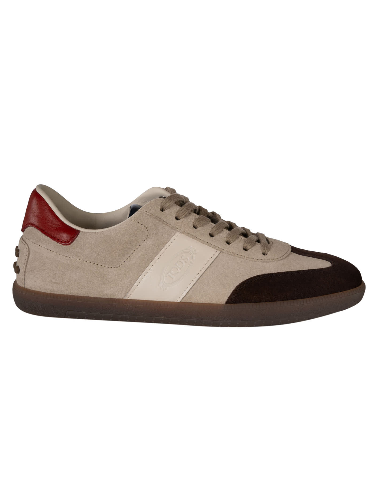 Shop Tod's Logo Sided Sneakers