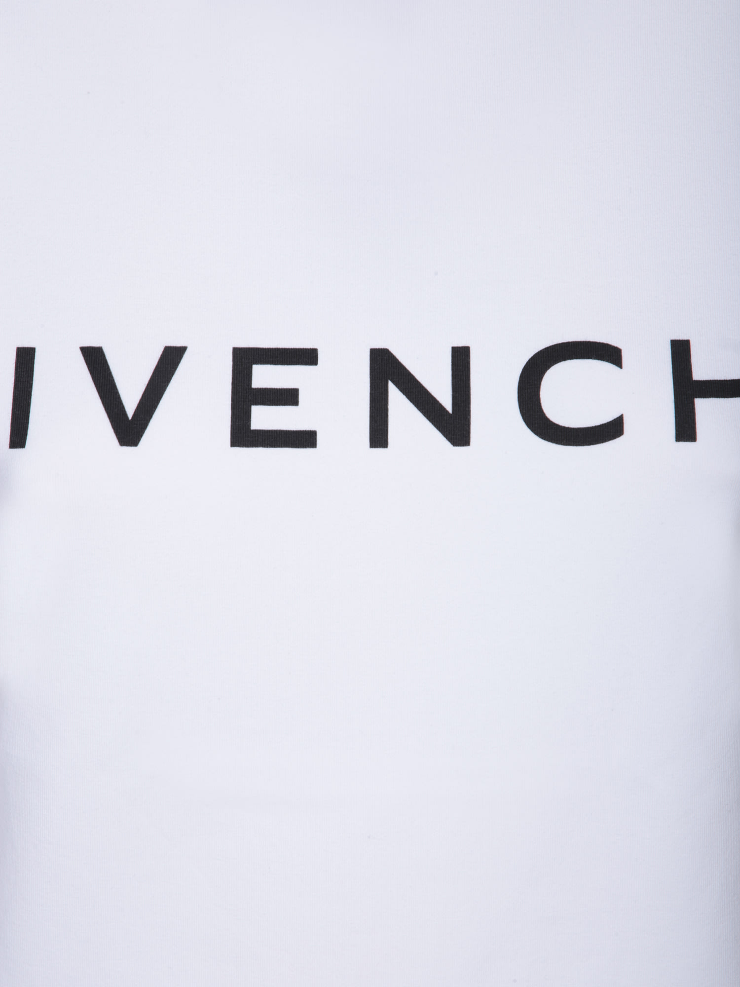 Shop Givenchy Ringer Logo Cotton T-shirt White Black