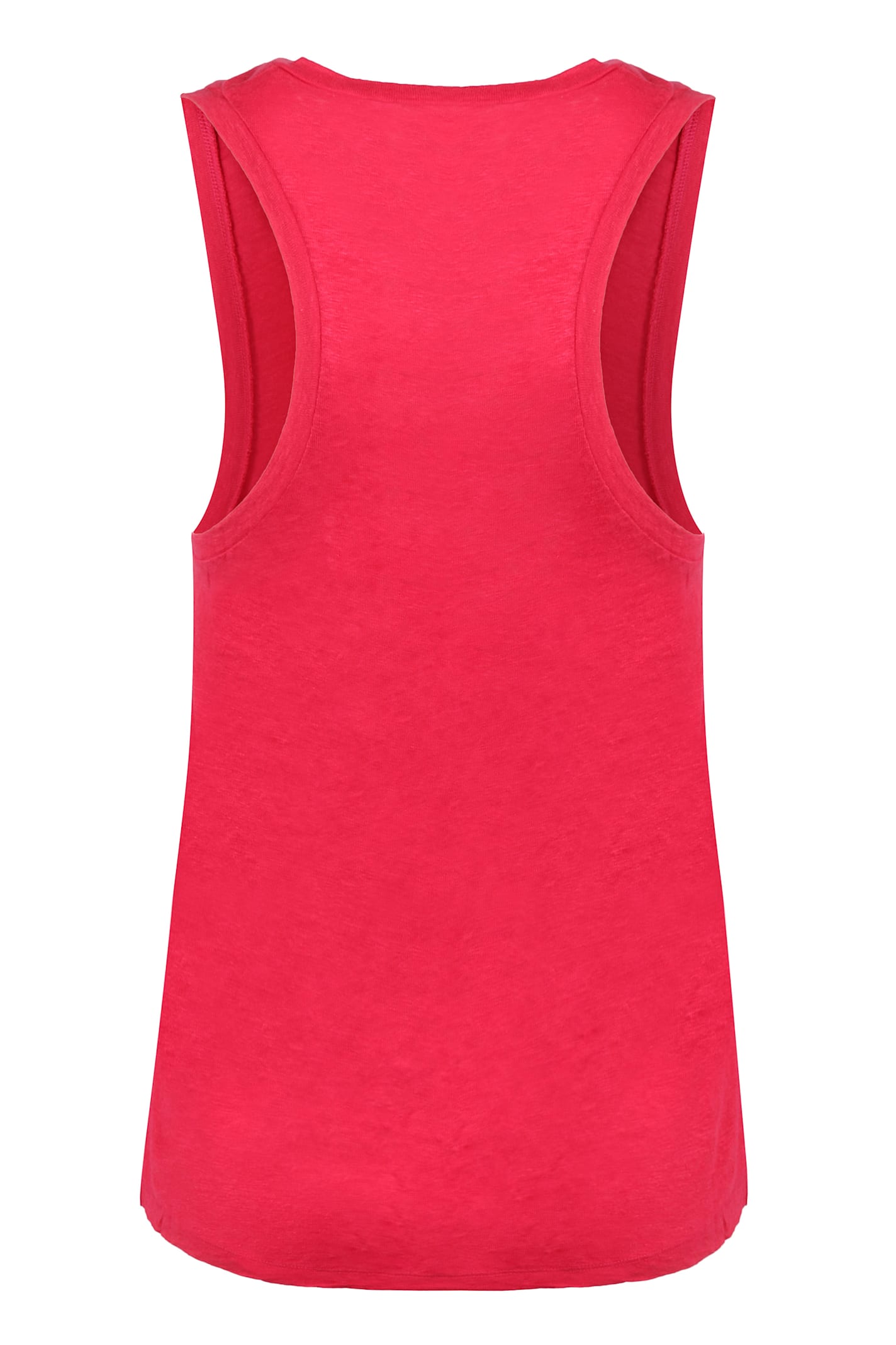 Isabel Marant Étoile Sleeveless Arielle Tank Top With Round Neck In Fuchsia