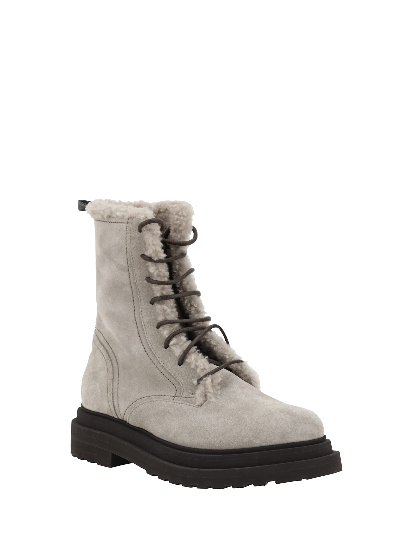 Brunello Cucinelli Laced Ankle Boots