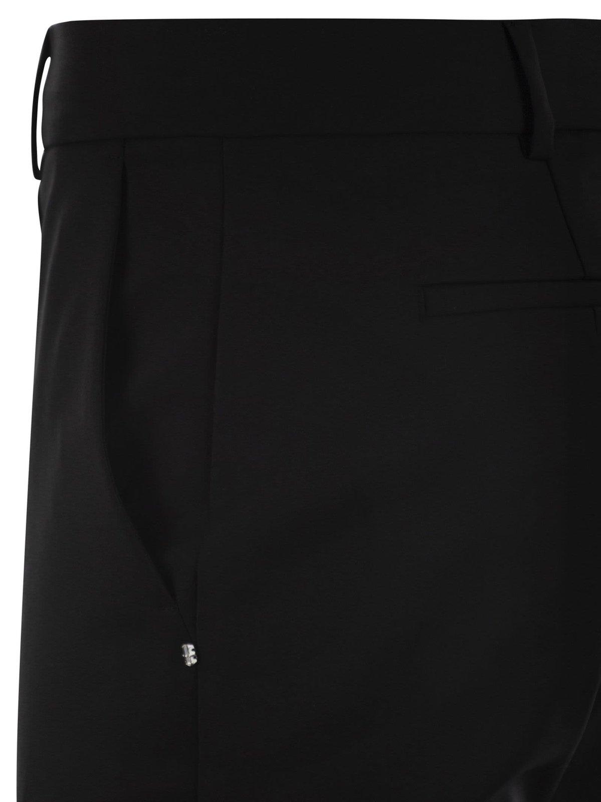 Shop Sportmax Asiago Pleat Detailed Trousers In Black