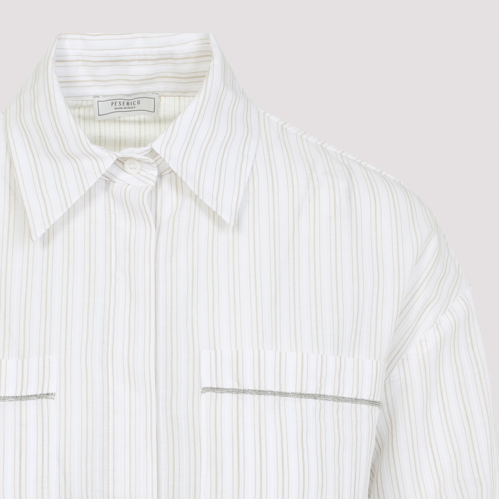 Shop Peserico Blouse In Cappuccino