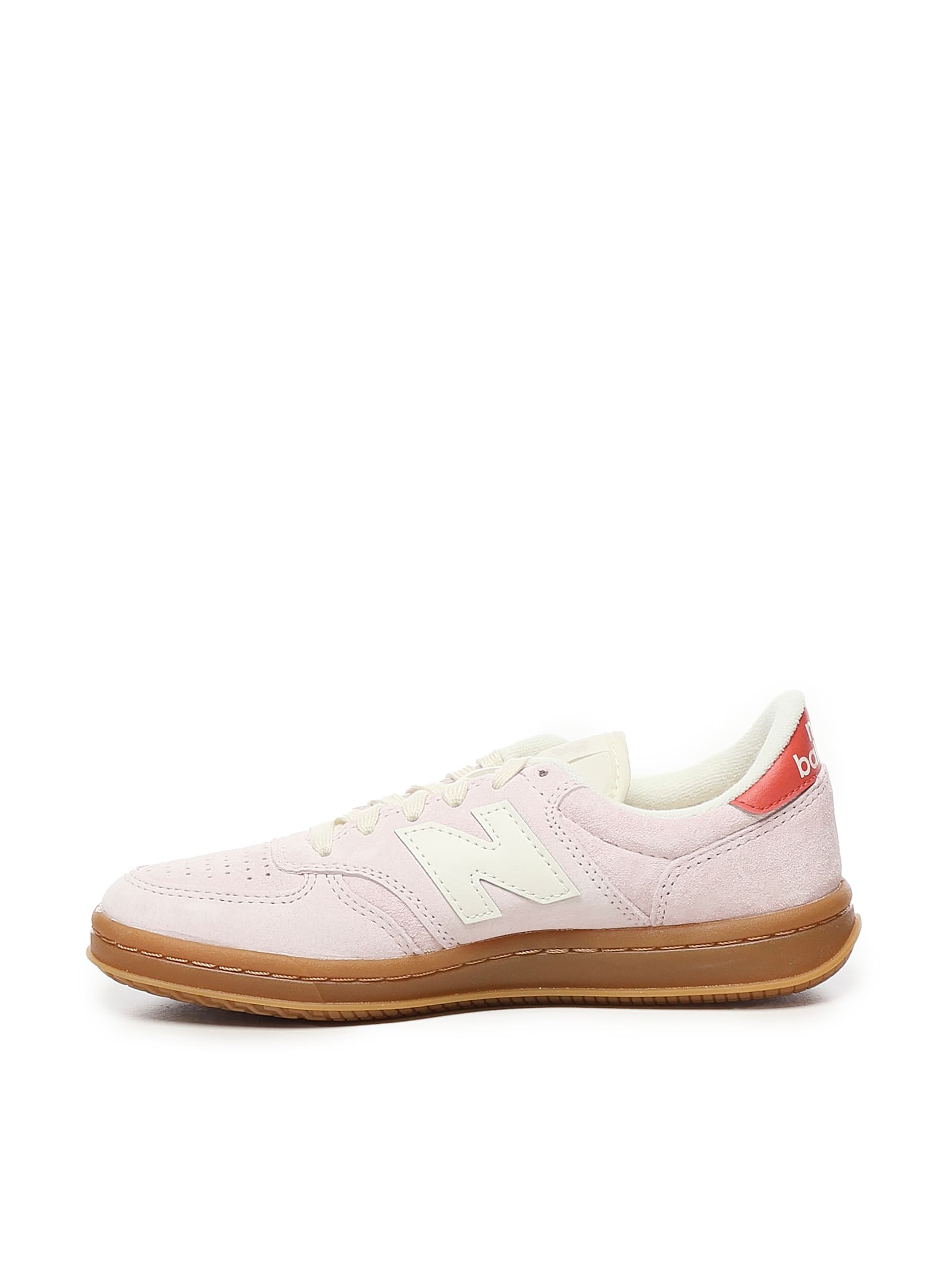 New Balance Sneaker Logo Contrast Heel In Pink