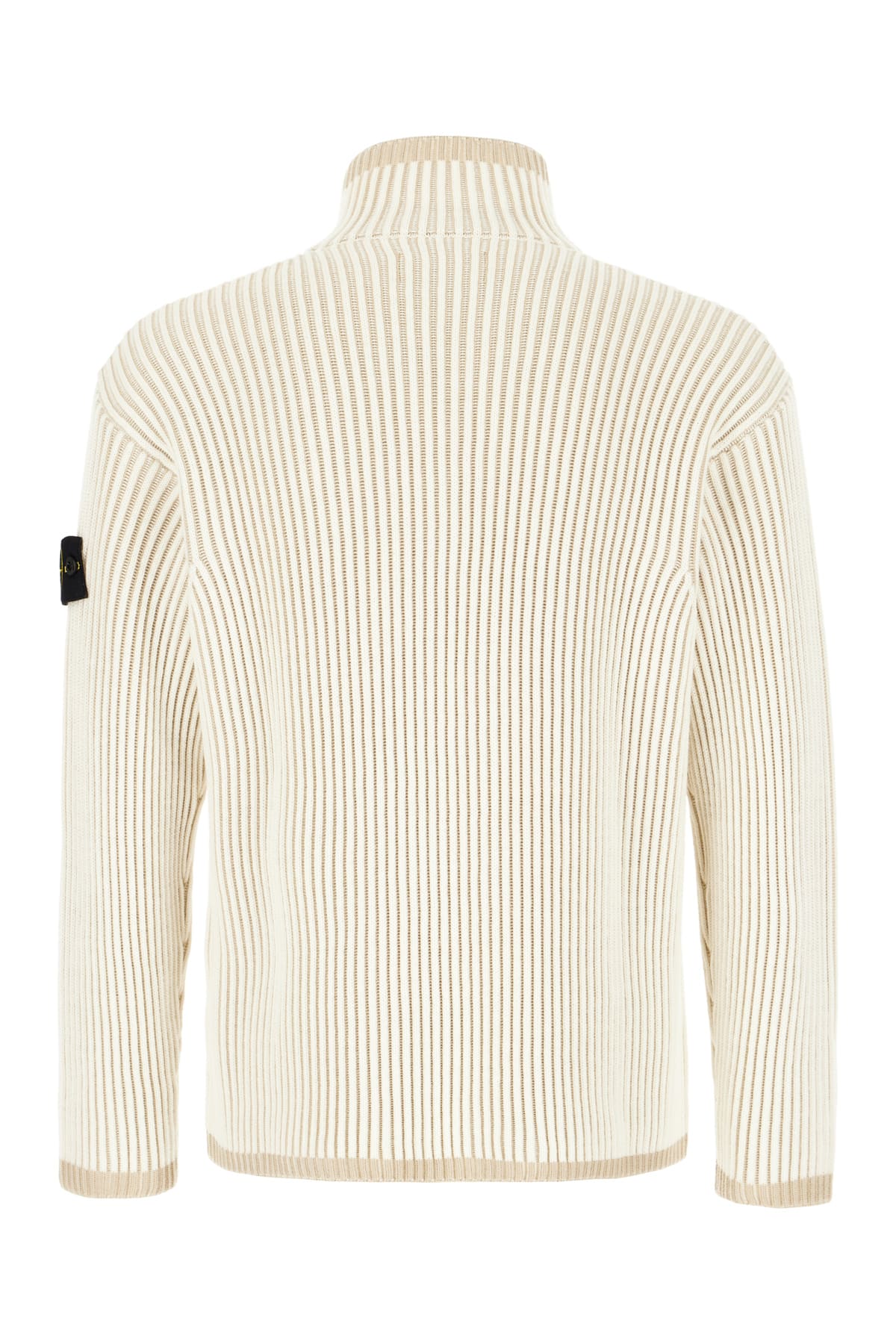 Shop Stone Island Sand Wool Sweater In Natural