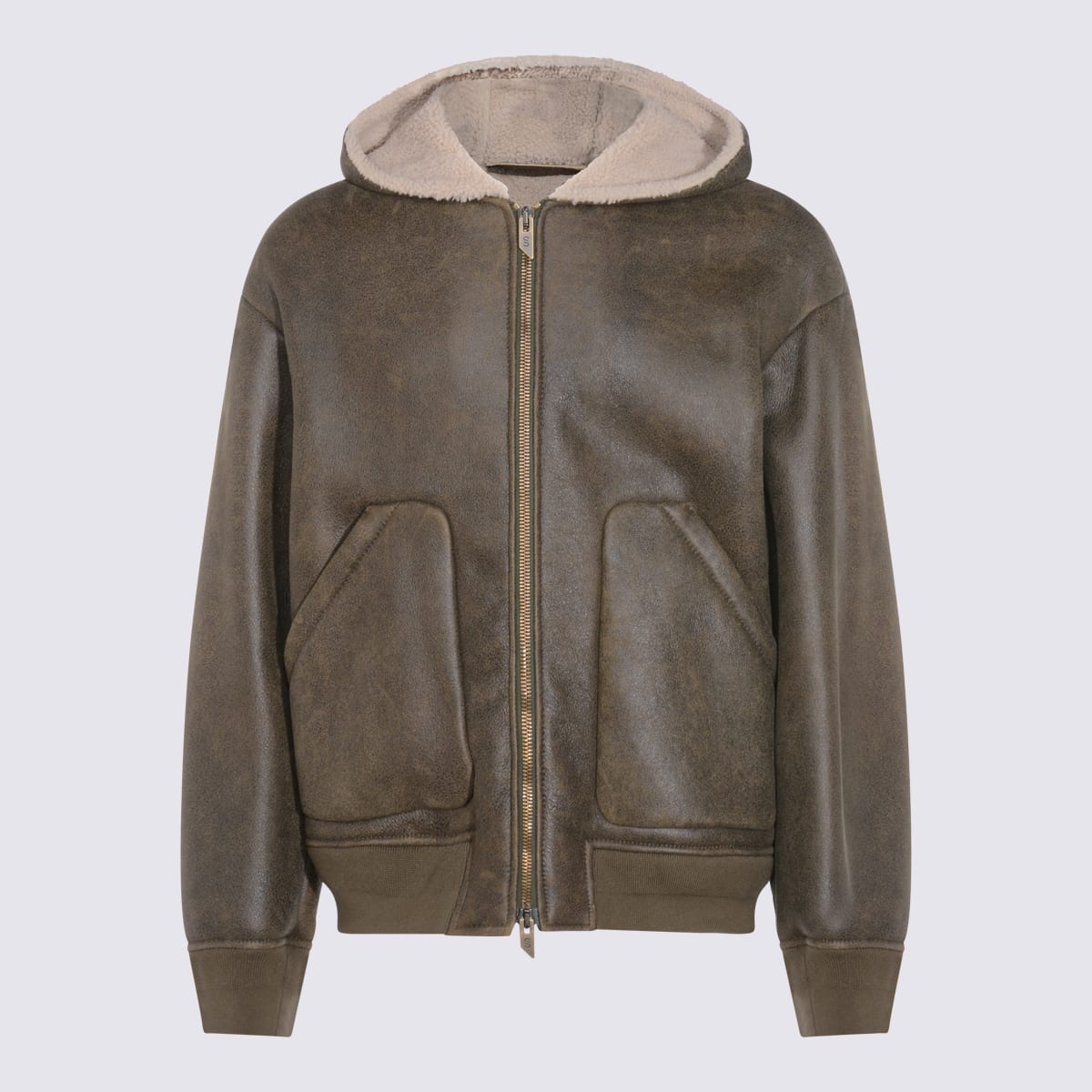 Salvatore Santoro Hooded Zip Leather Jacket In Multi