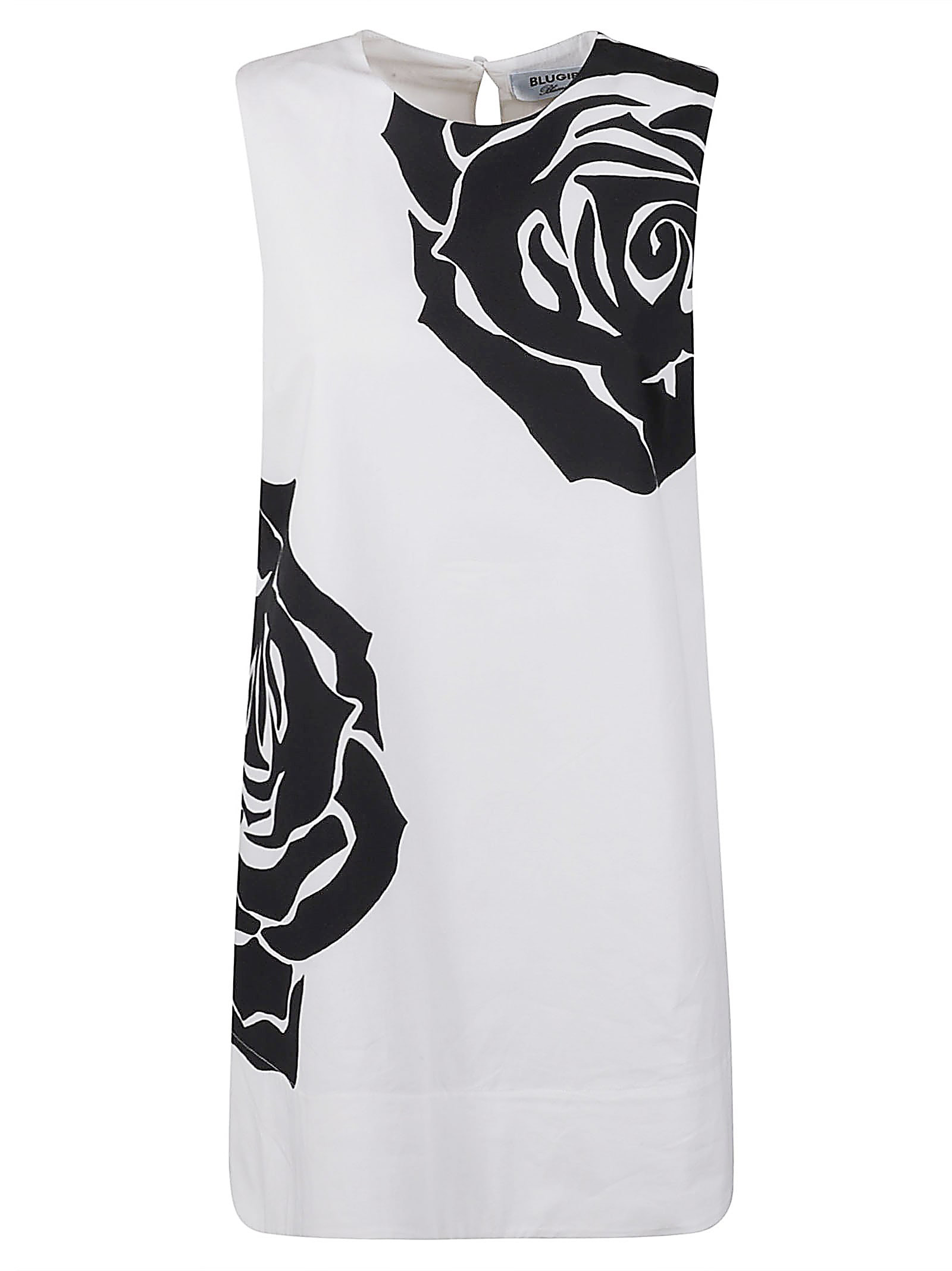 Rose Printed Sleeveless Dress