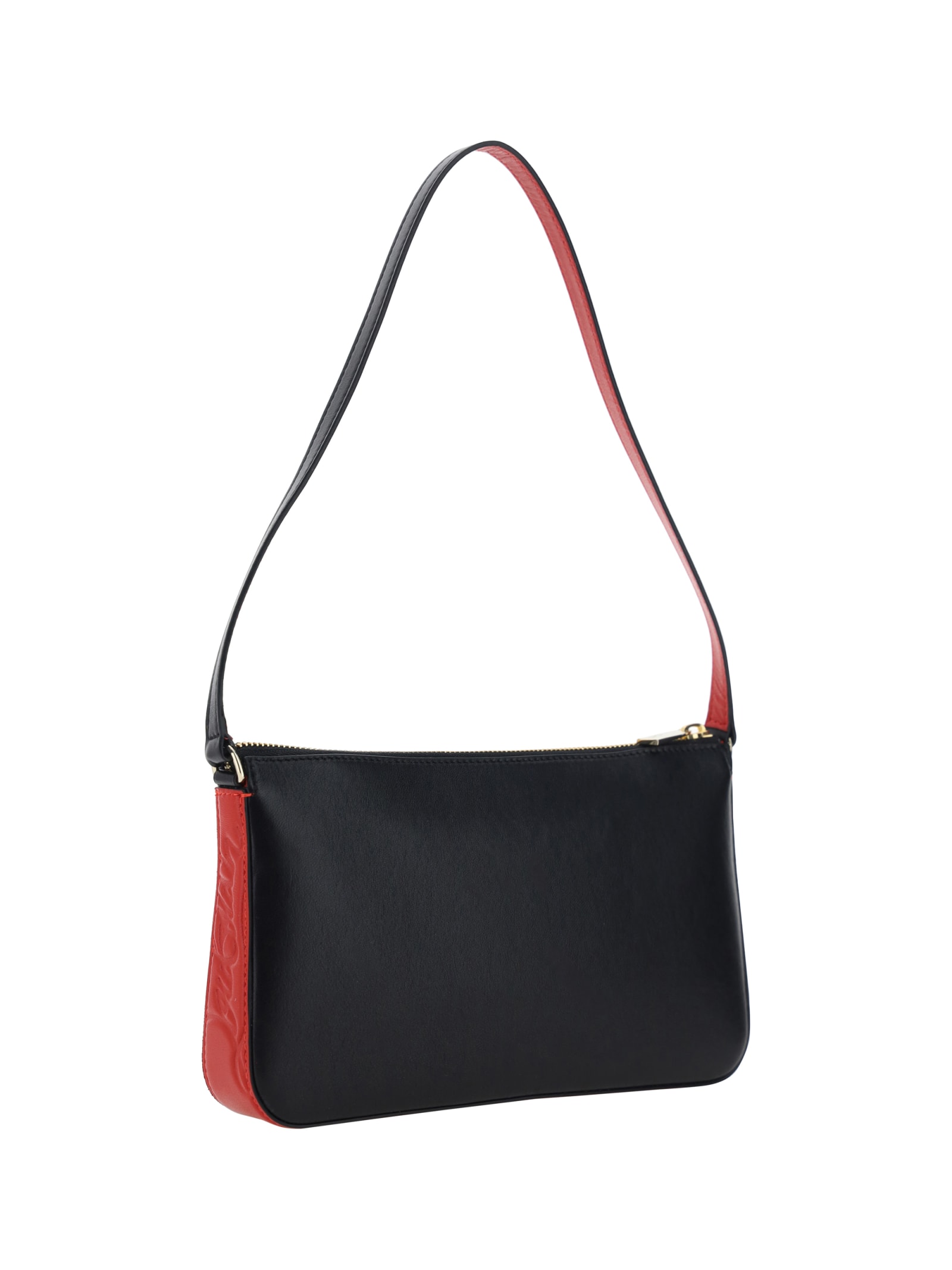 Shop Christian Louboutin Loubila Shoulder Bag In Black