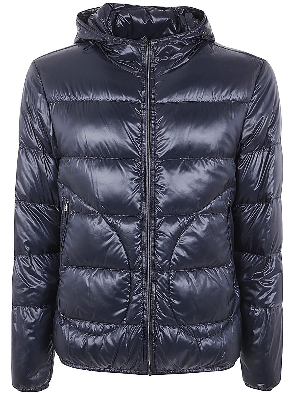 Shop Herno Man Padded Jacket In Blue