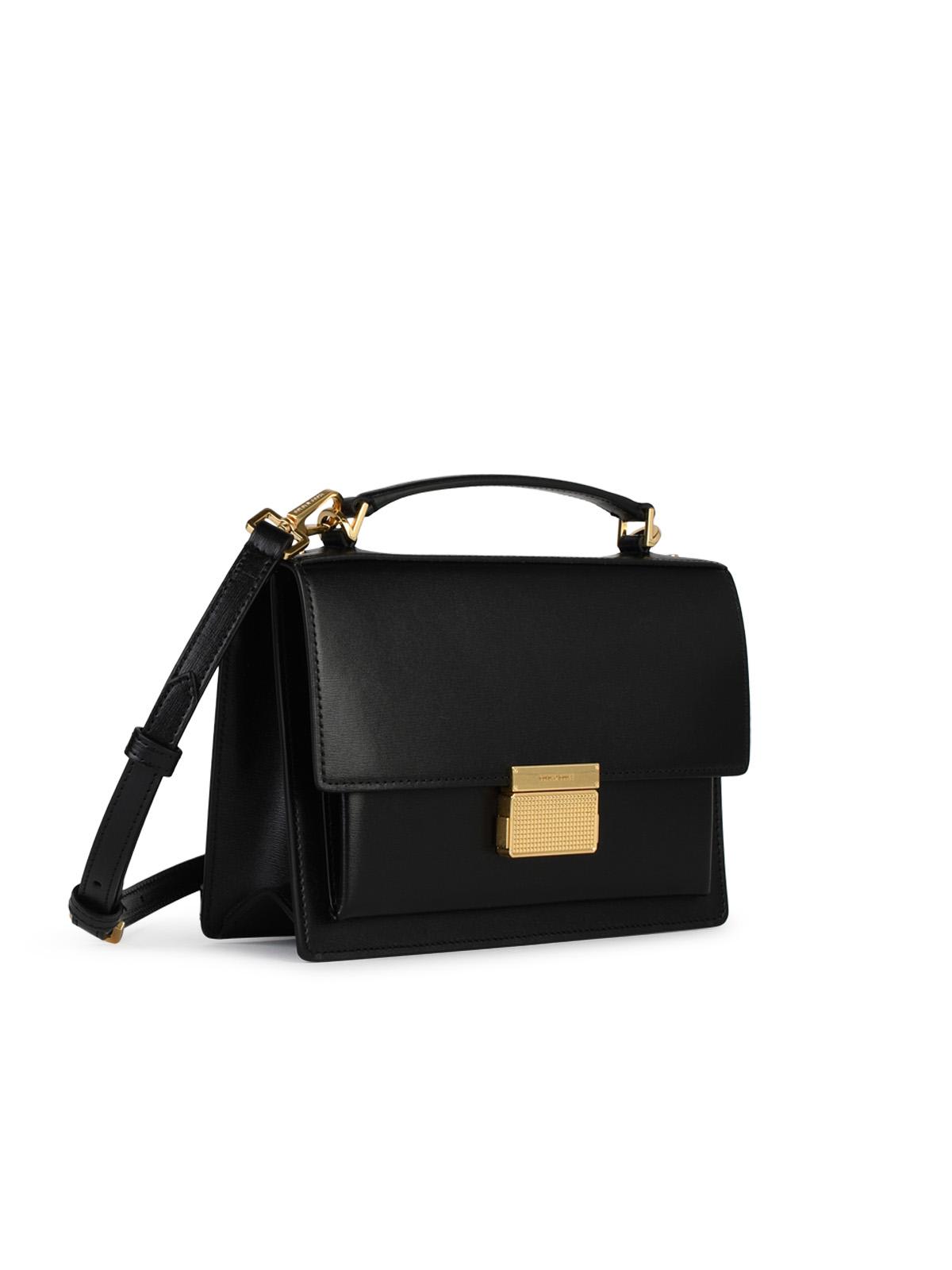 Shop Golden Goose Venezia Bag In Black Palmellata Leather