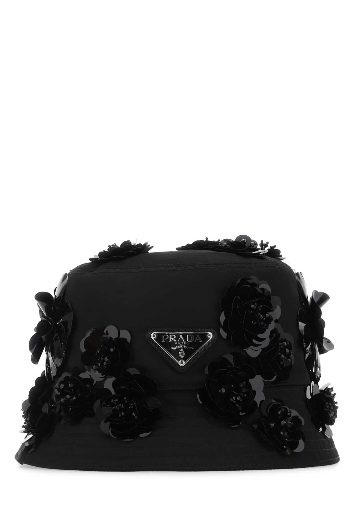 Prada Black Re-nylon Bucket Hat In F0002