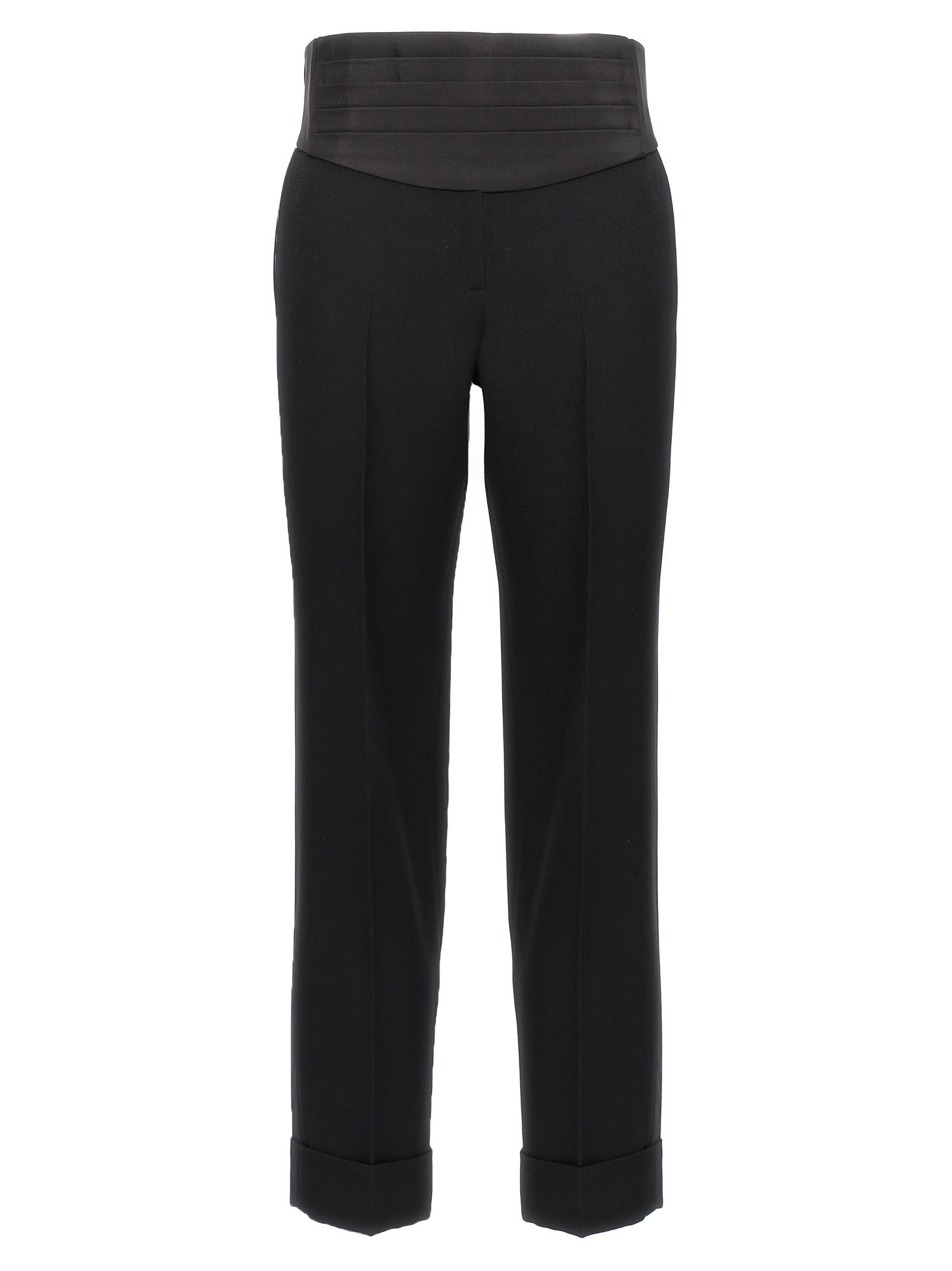 Shop Gucci New Barethea Pants In Black