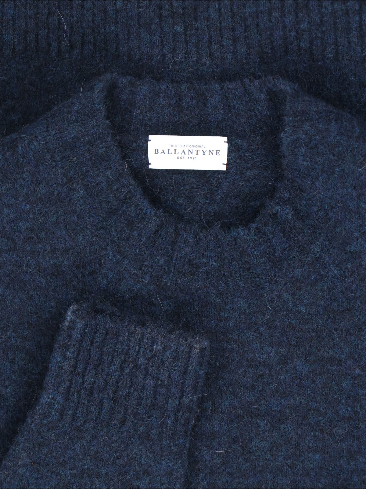 Shop Ballantyne Basic Sweater In Blue