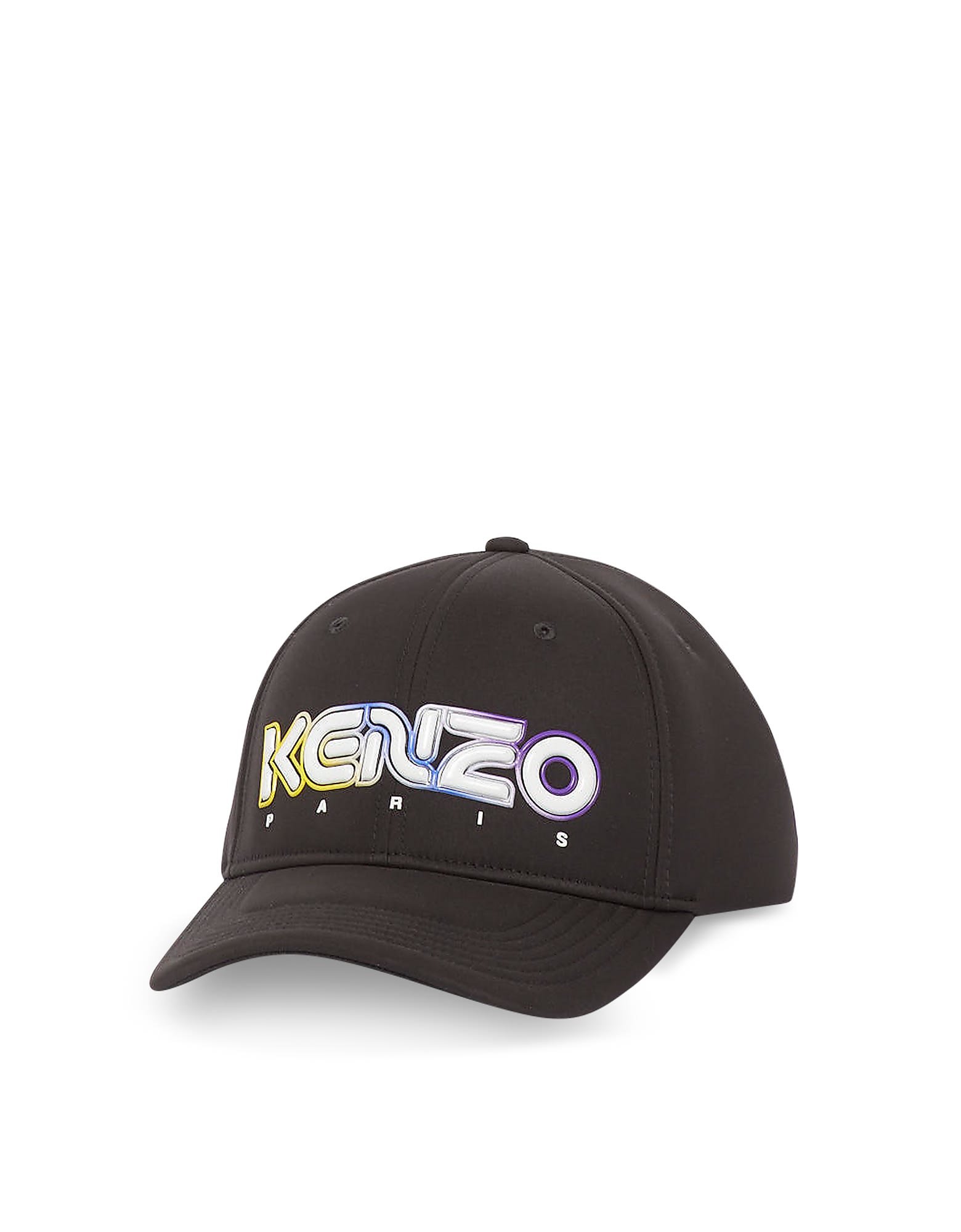 KENZO BLACK COTTON KOMBO NEOPRENE BASEBALL CAP,11234670