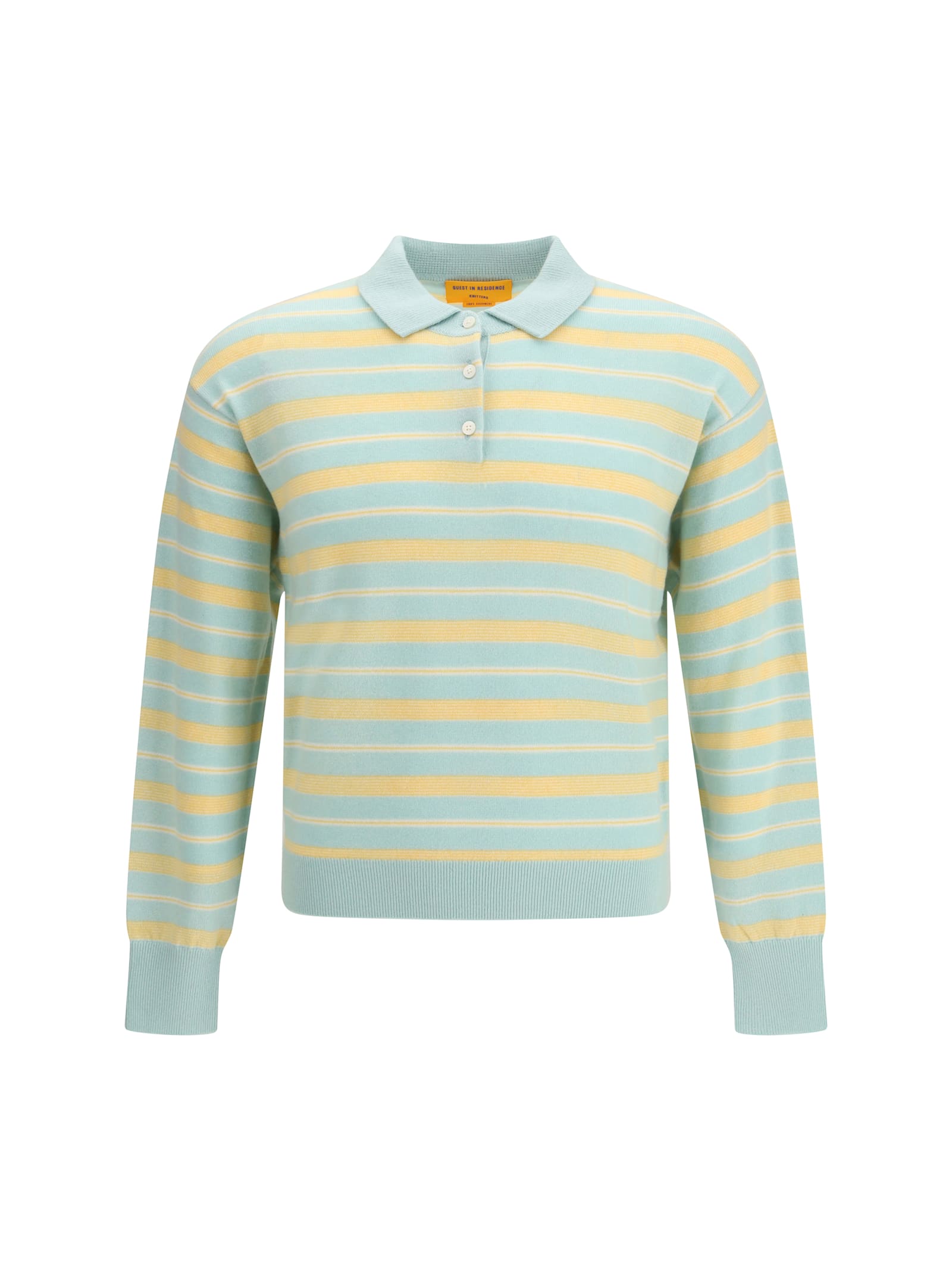 Guest In Residence Collegiate Stripe Polo In Multi