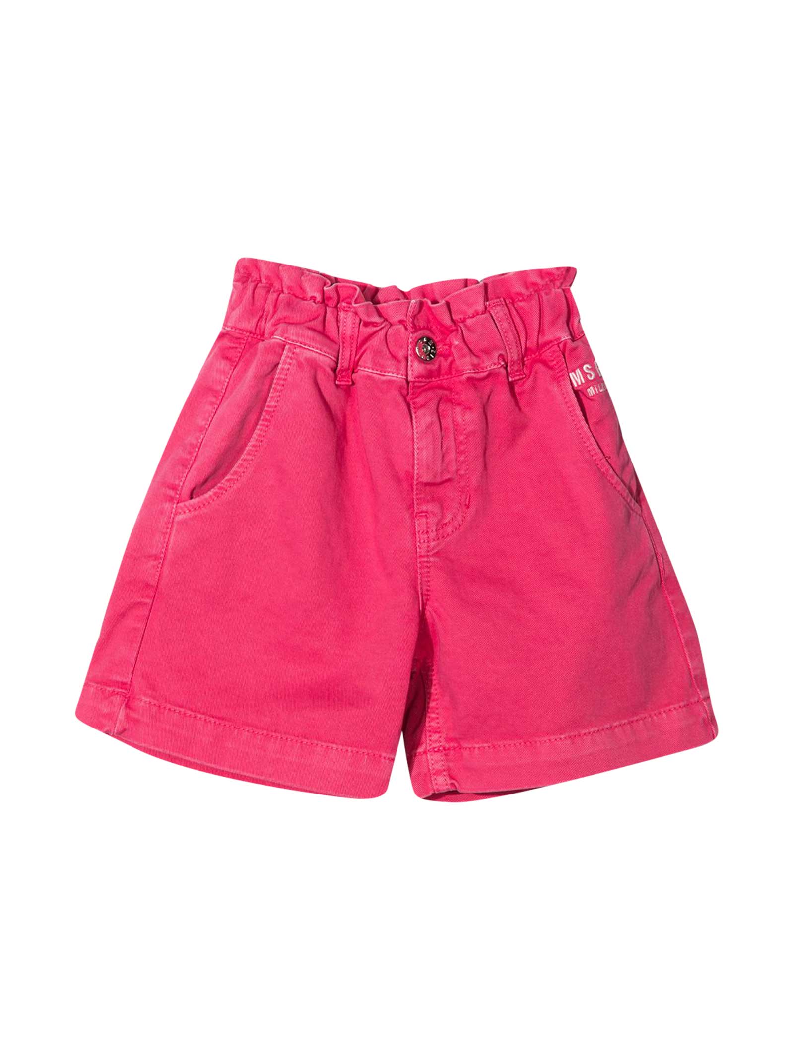 MSGM Pink Teen Bermuda Shorts