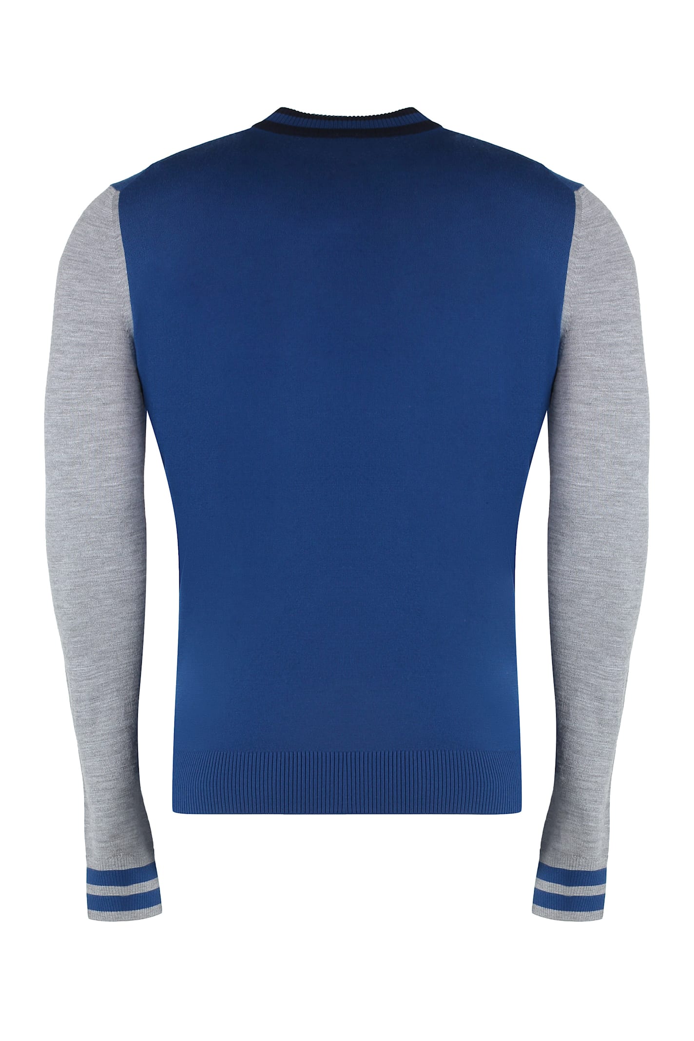 Malo Virgin Wool Sweater In Blue